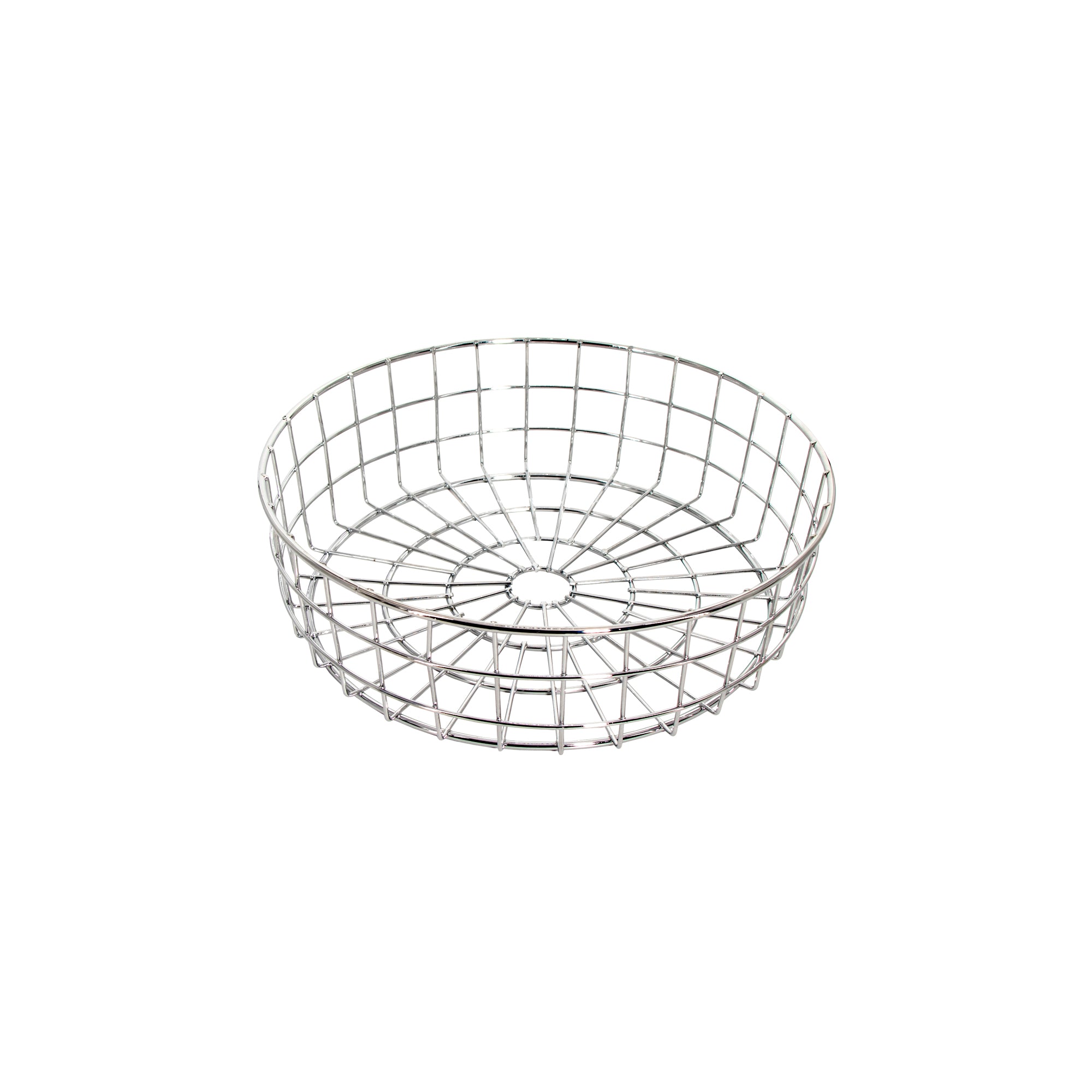 REGENT CHROME ROUND WIRE BREAD BASKET, (75X254MM DIA)