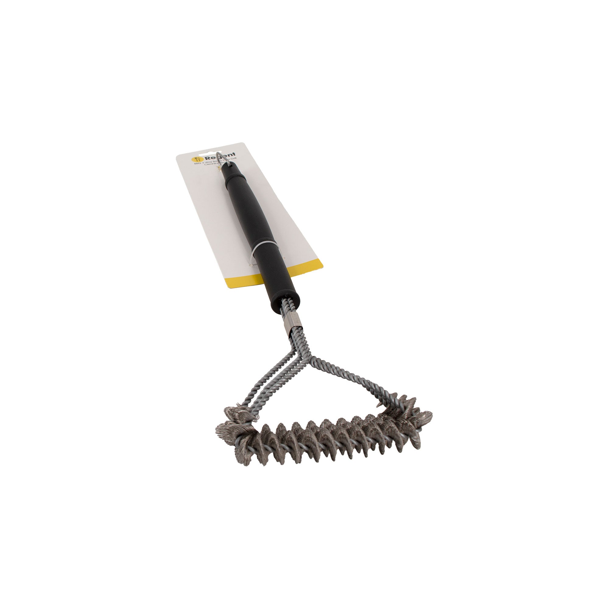 REGENT BRISTLE-FREE BRAAI GRILL CLEANING BRUSH STAINLESS STEEL, (440X140X40MM)