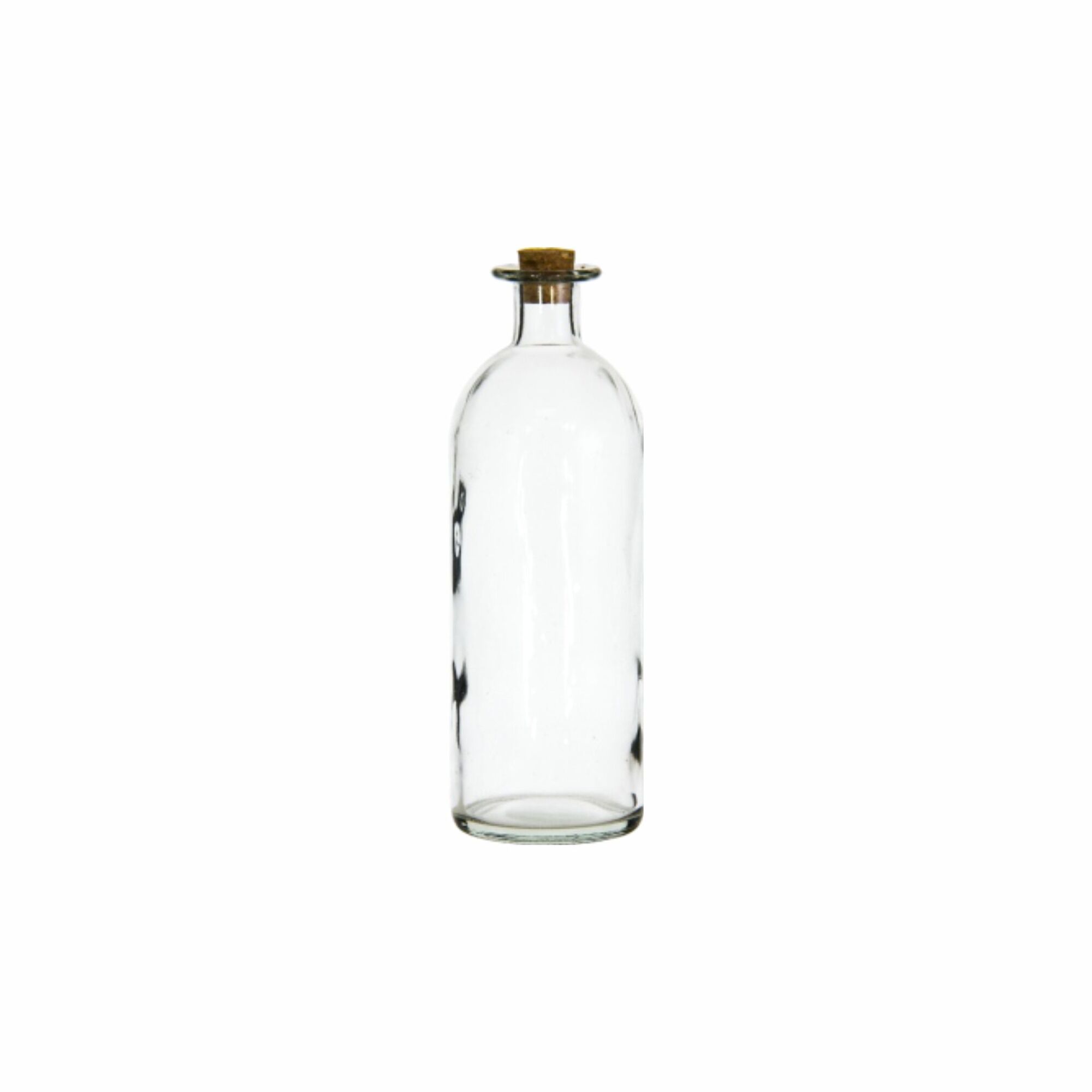 REGENT GLASS BOTTLE WITH CORK LID, 500ML (210X70MM DIA)