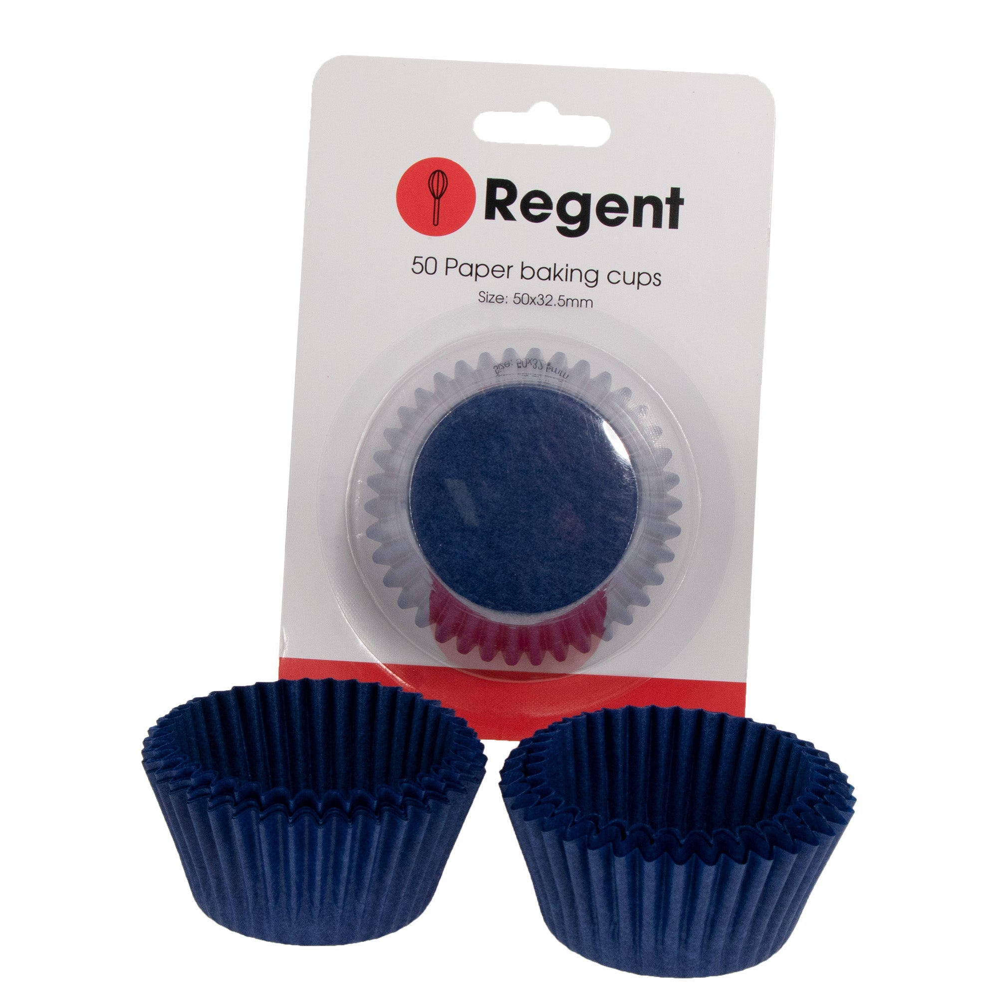 REGENT CAKE CUPS BLUE GLASSINE PAPER 50 PCS, (50X32.5MM)