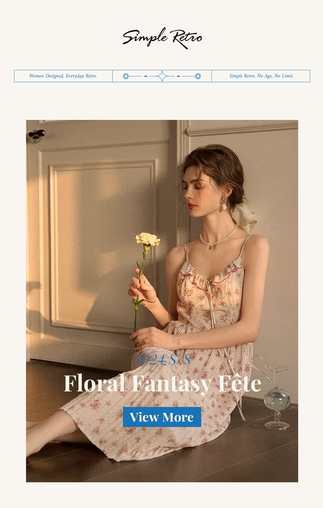 2024 S/S Floral Fantasy Fête🦋 Simple Retro