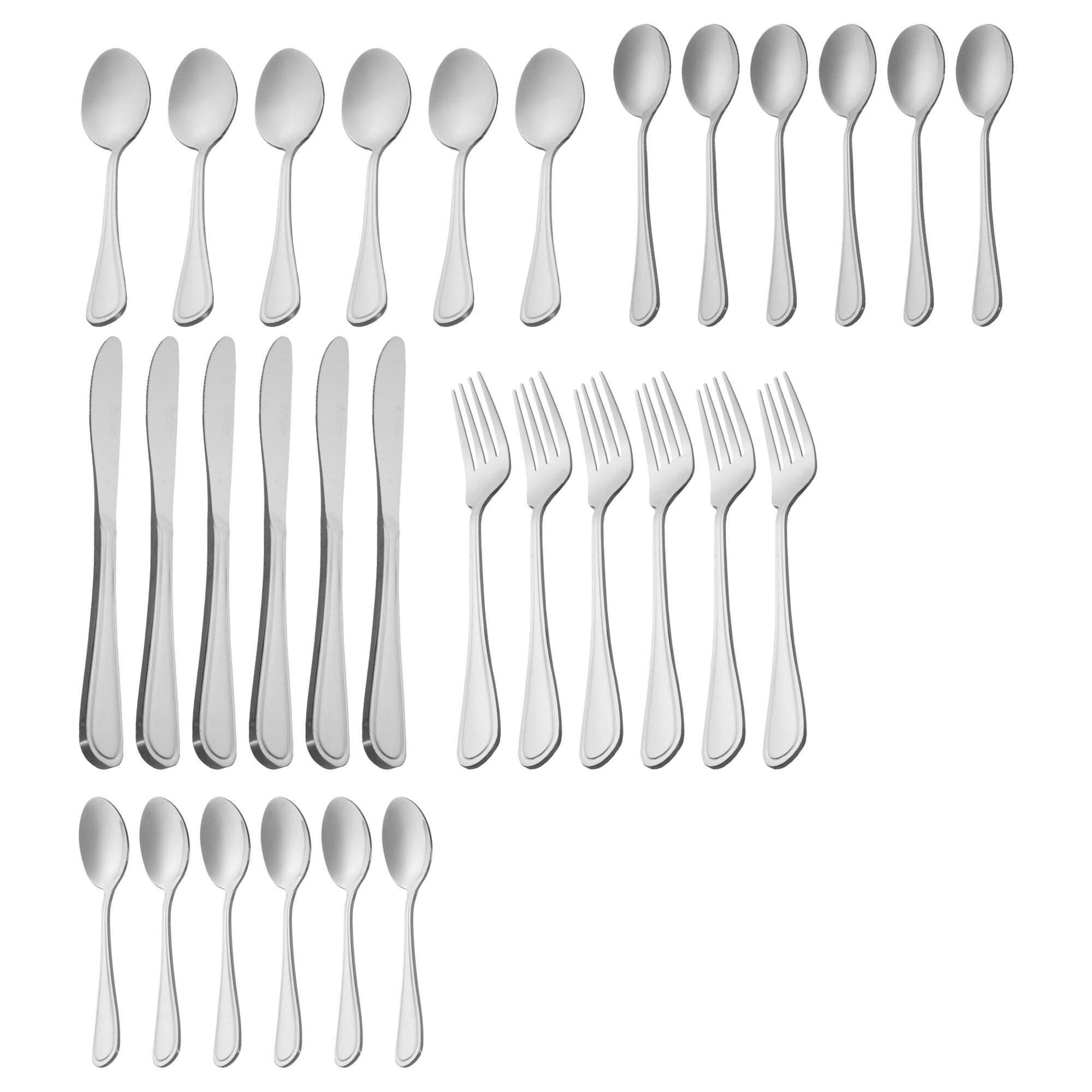 ST. JAMES CUTLERY BRISTOL (880) 30 PIECE SET IN CARDBOARD BOX GIFT BOX