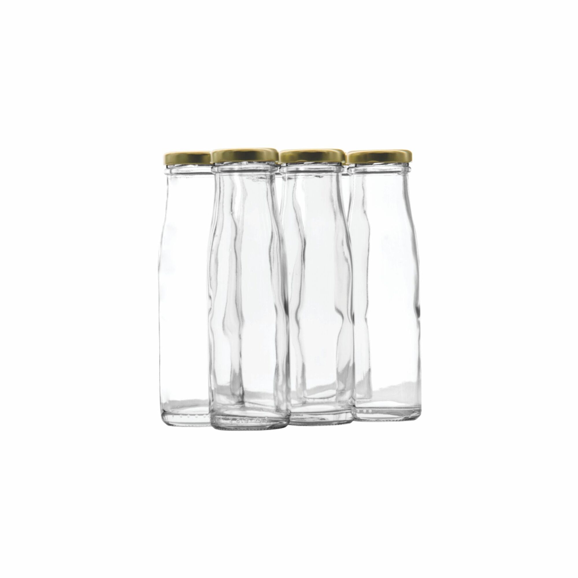 CONSOL CHUTNEY BOTTLE WITH GOLD LID 6 PACK, 250ML (180X54MM DIA)