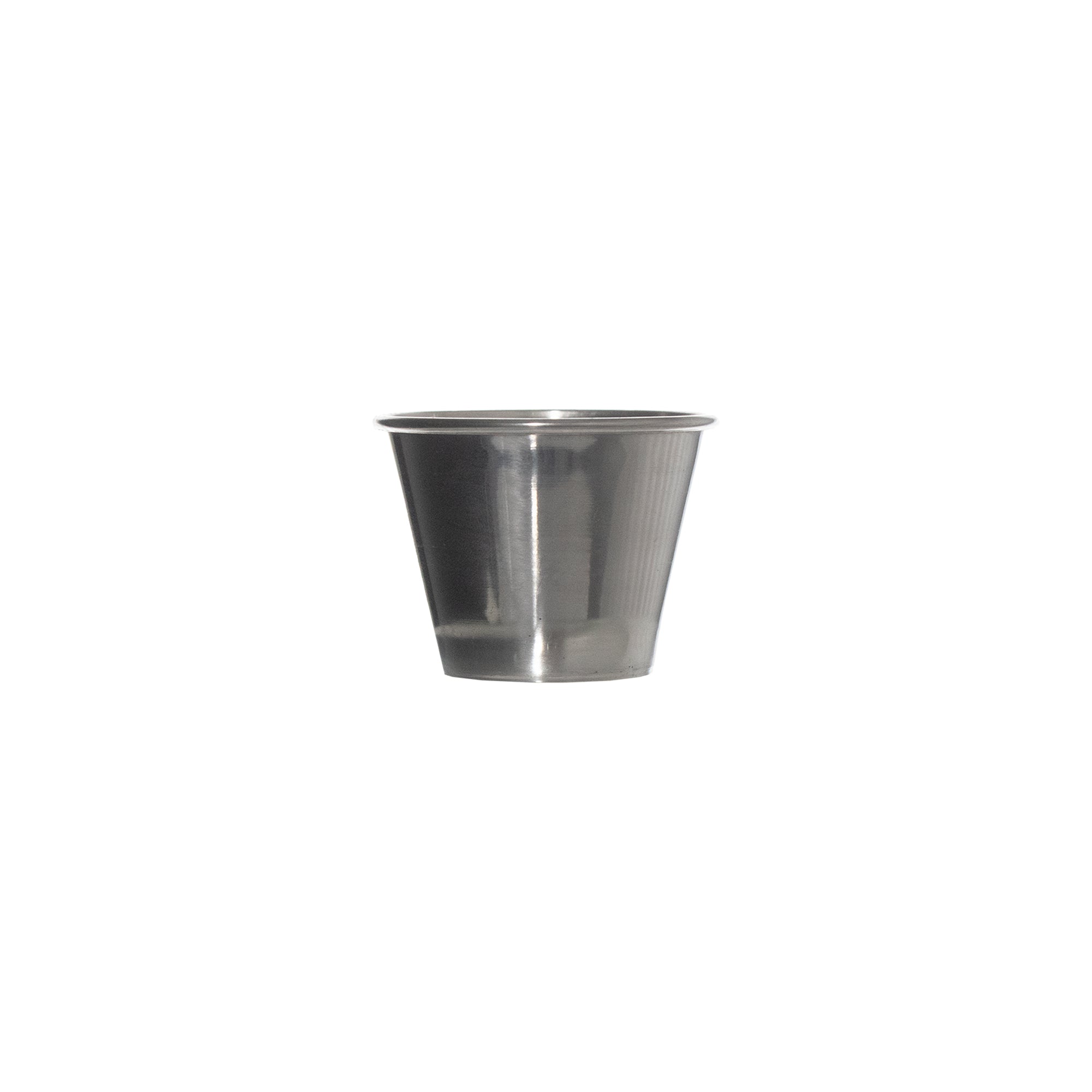 REGENT SAUCE CUPS STAINLESS STEEL 1 DOZ, 70ML (43X58MM DIA)