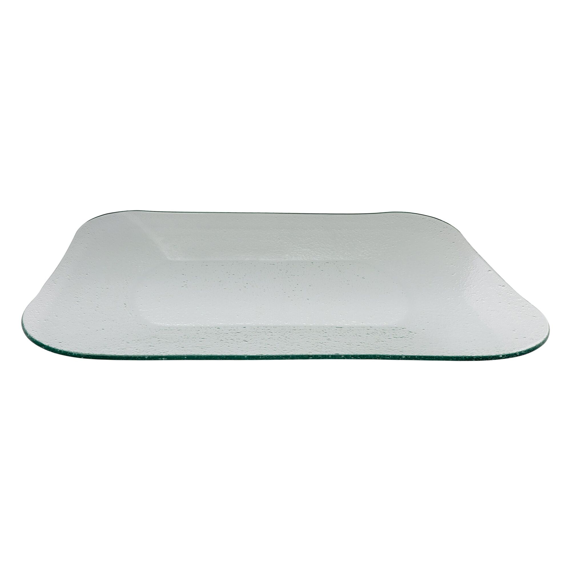 REGENT RECTANGULAR PLATTER BUBBLE GLASS - LARGE