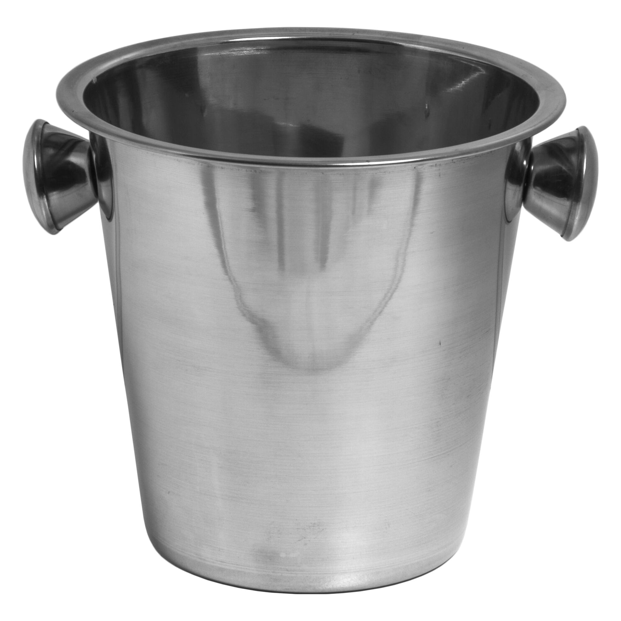 BAR BUTLER ICE BUCKET WITH KNOB HANDLES ST STEEL, 4LT (210X215MM DIA)