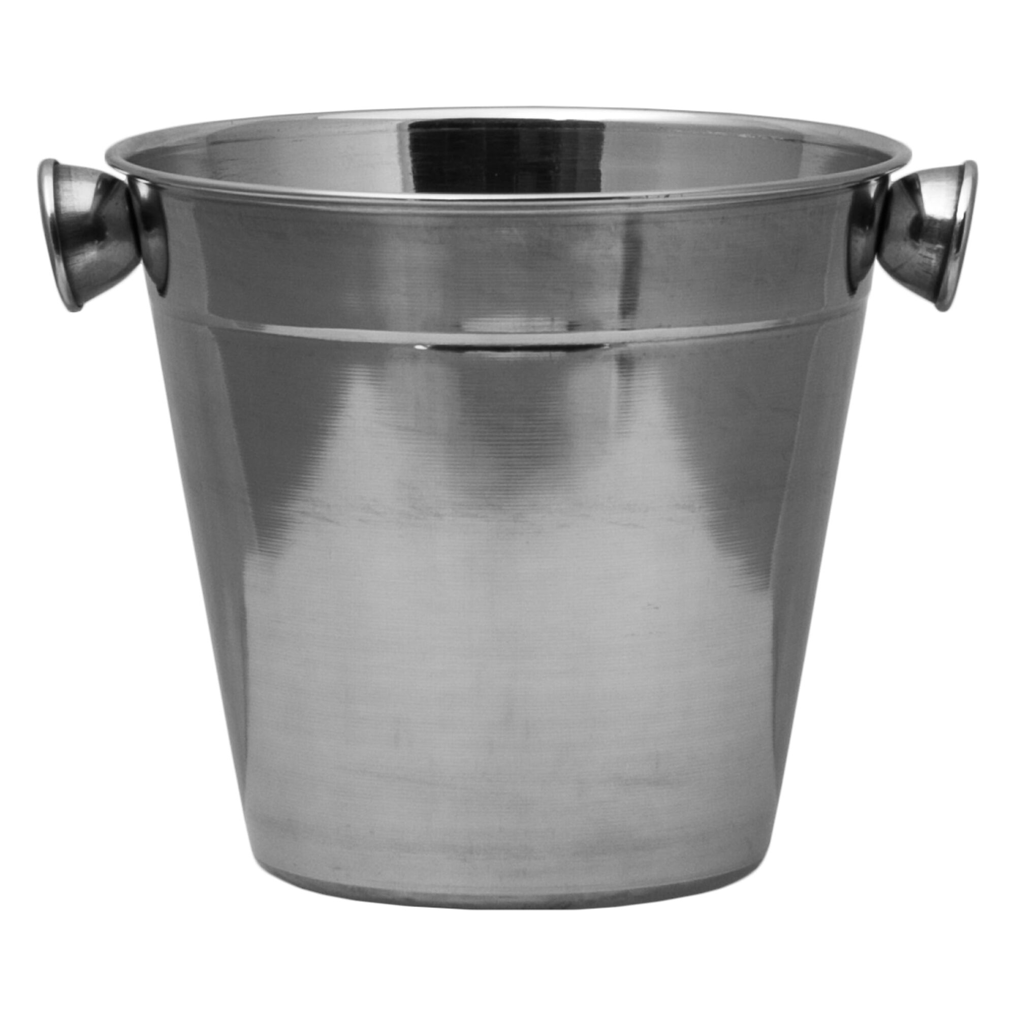 BAR BUTLER ICE BUCKET WITH KNOB HANDLES ST STEEL, 1LT (140MM DIX135MM)