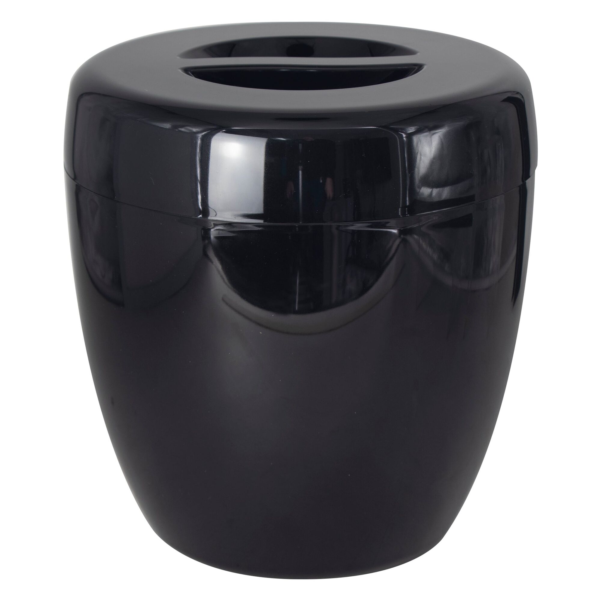 BAR BUTLER BUCKET BLACK WITH INNER & LID PLASTIC, 5LT (225X215MM DIA)