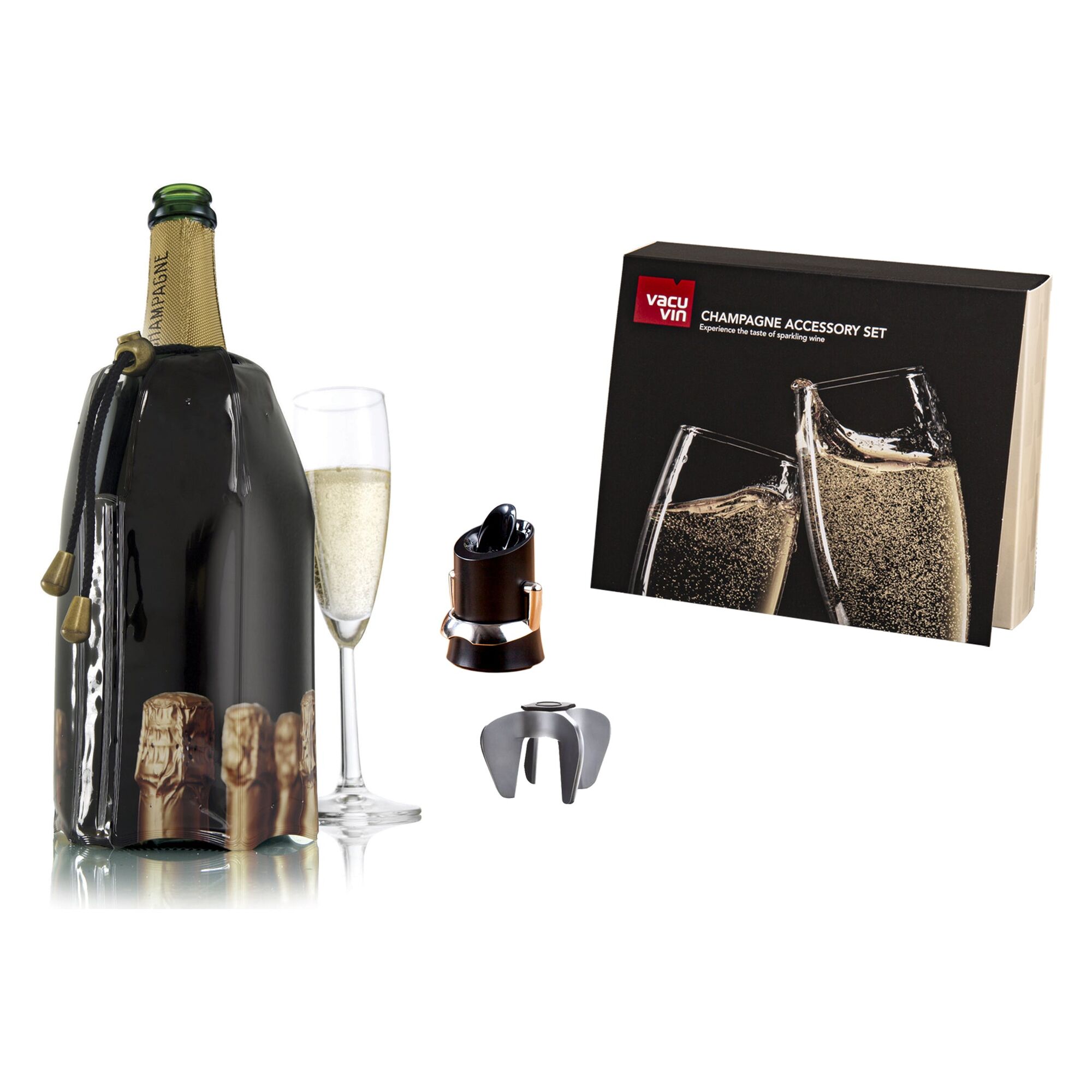 VACU VIN CHAMPAGNE ACCESSORY 3 PIECE GIFT SET