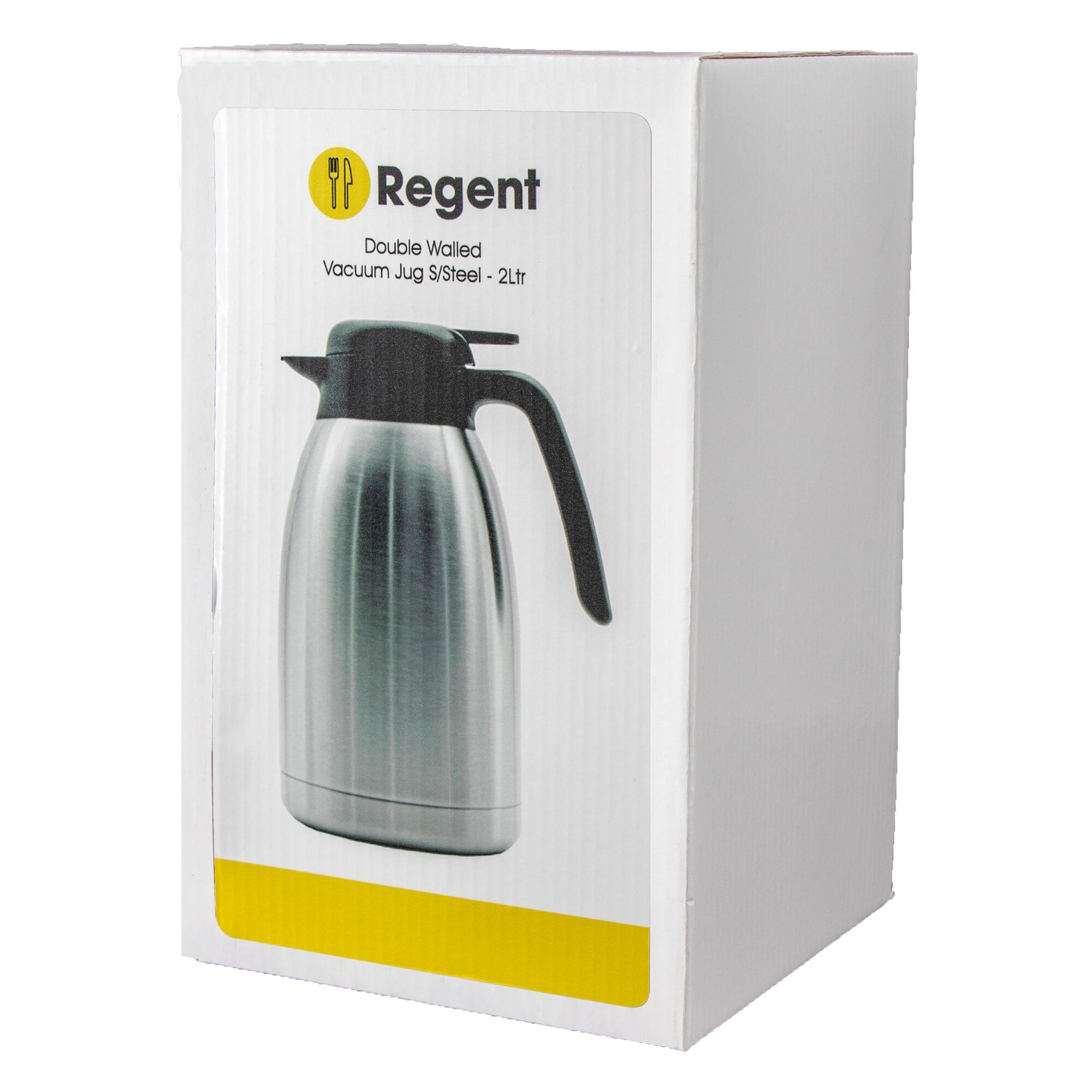 REGENT VACUUM JUG DOUBLE WALLED STAINLESS STEEL, (2LT)