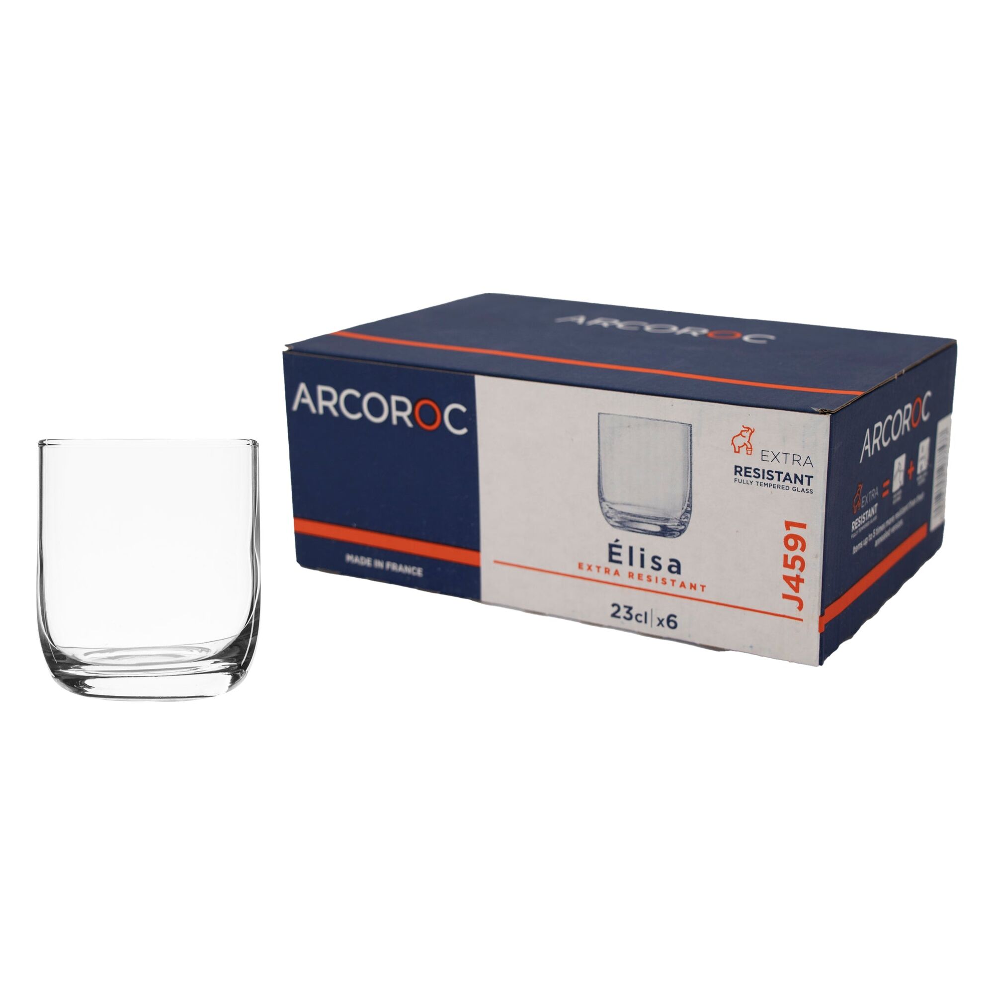 LUMINARC ELISA TEMPERED D.O.F. TUMBLER, (230ML)