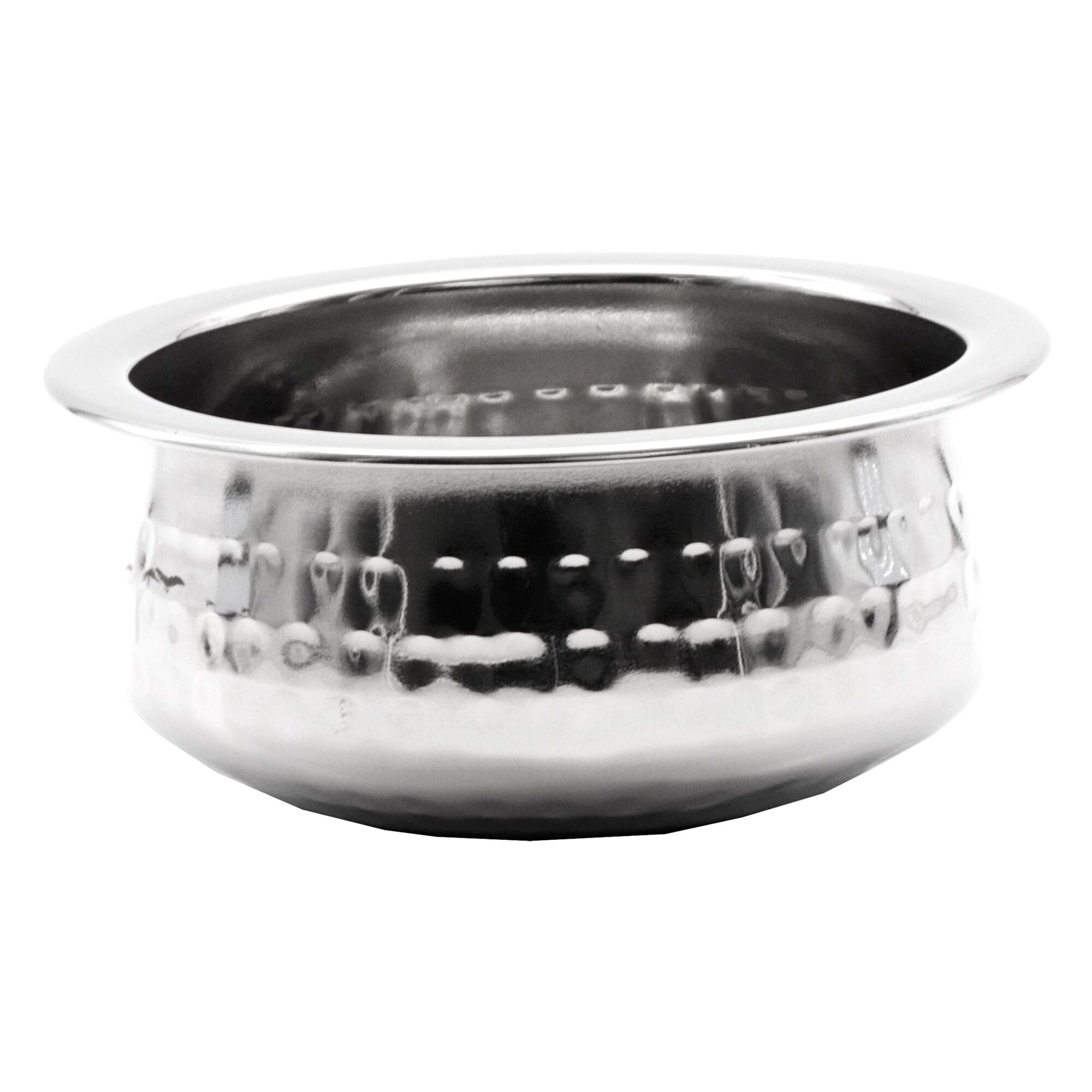 REGENT COOKWARE HANDI BOWL HAMMERED ST STEEL, 850ML (155MM DIAX62.5MM)