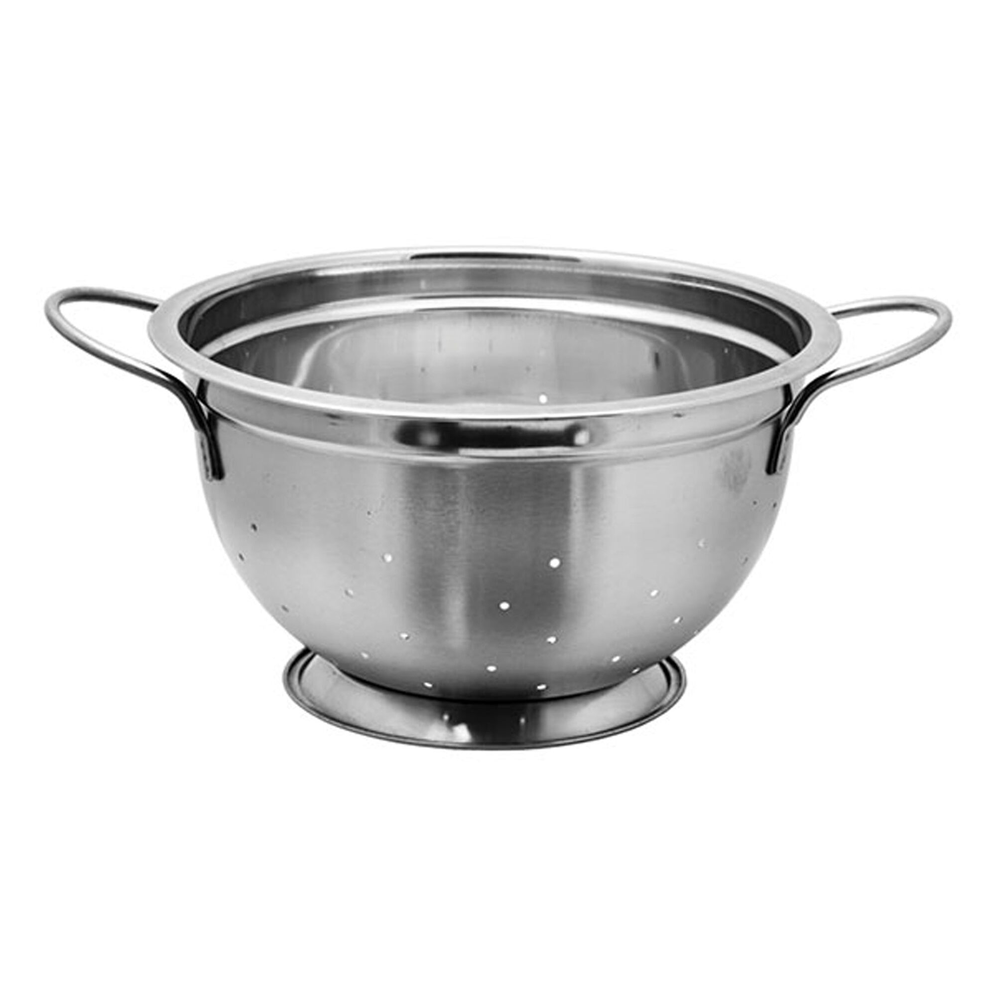 REGENT HEAVY DUTY COLANDER STAINLESS STEEL MATT FINISH, 4.6LT (345/260MM DIAX140MM)