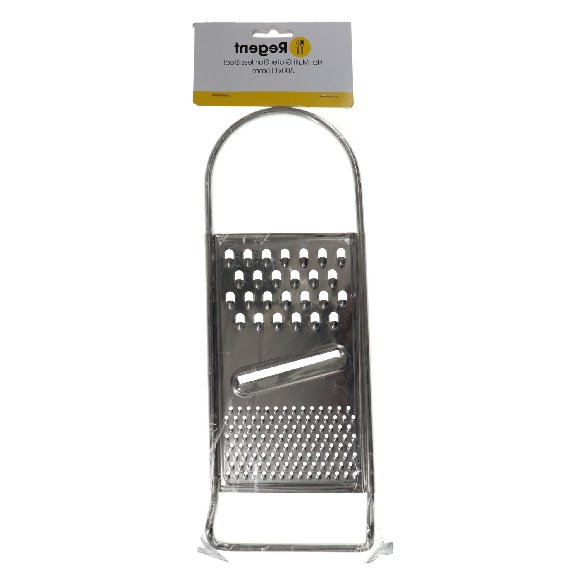 REGENT KITCHEN FLAT GRATER STAINLESS STEEL, (300X115X20MM)