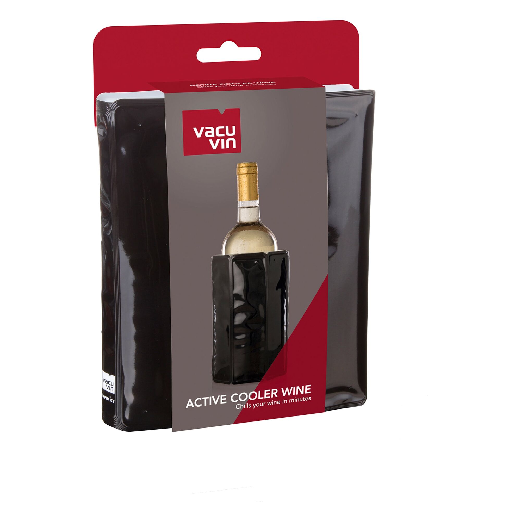 VACU VIN ACTIVE WINE BOTTLE COOLER - BLACK