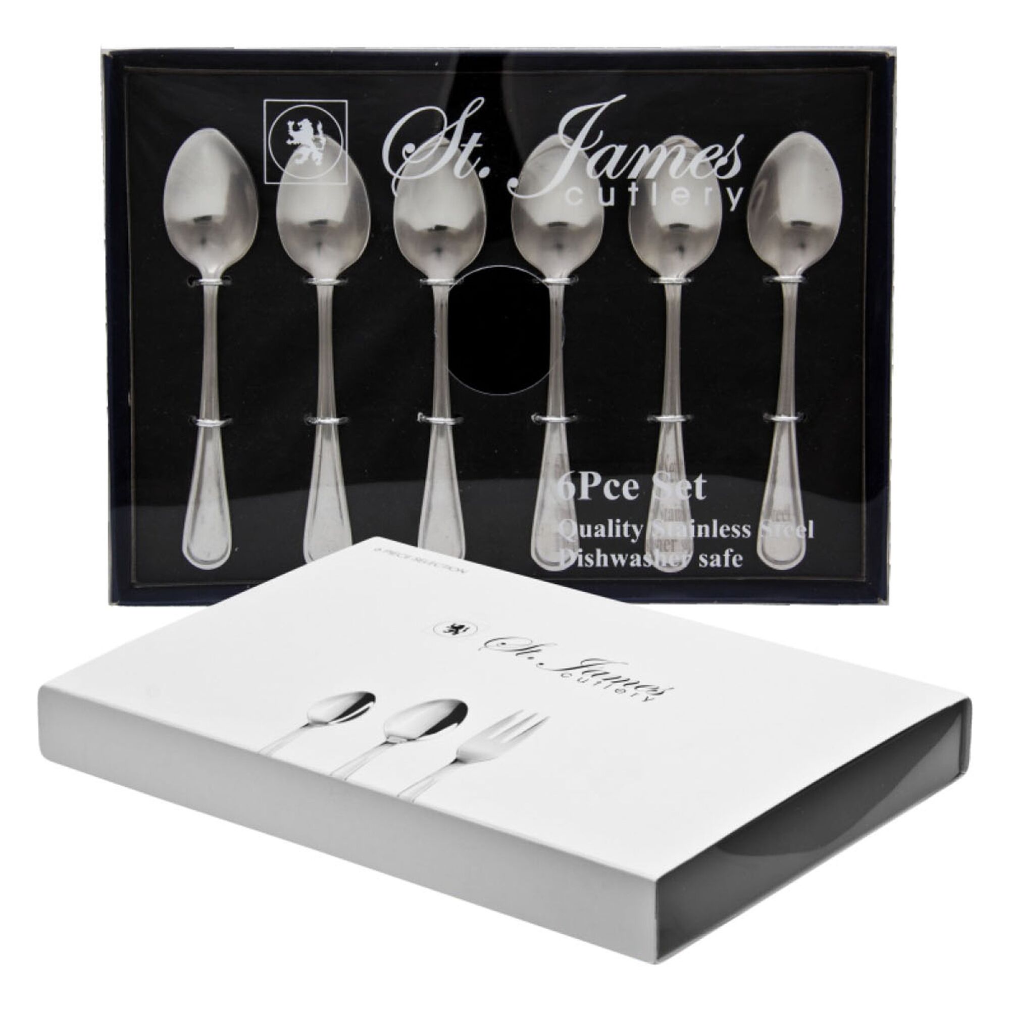 ST. JAMES CUTLERY BRISTOL (880) 6 PIECE TEASPOON SET IN GIFT BOX