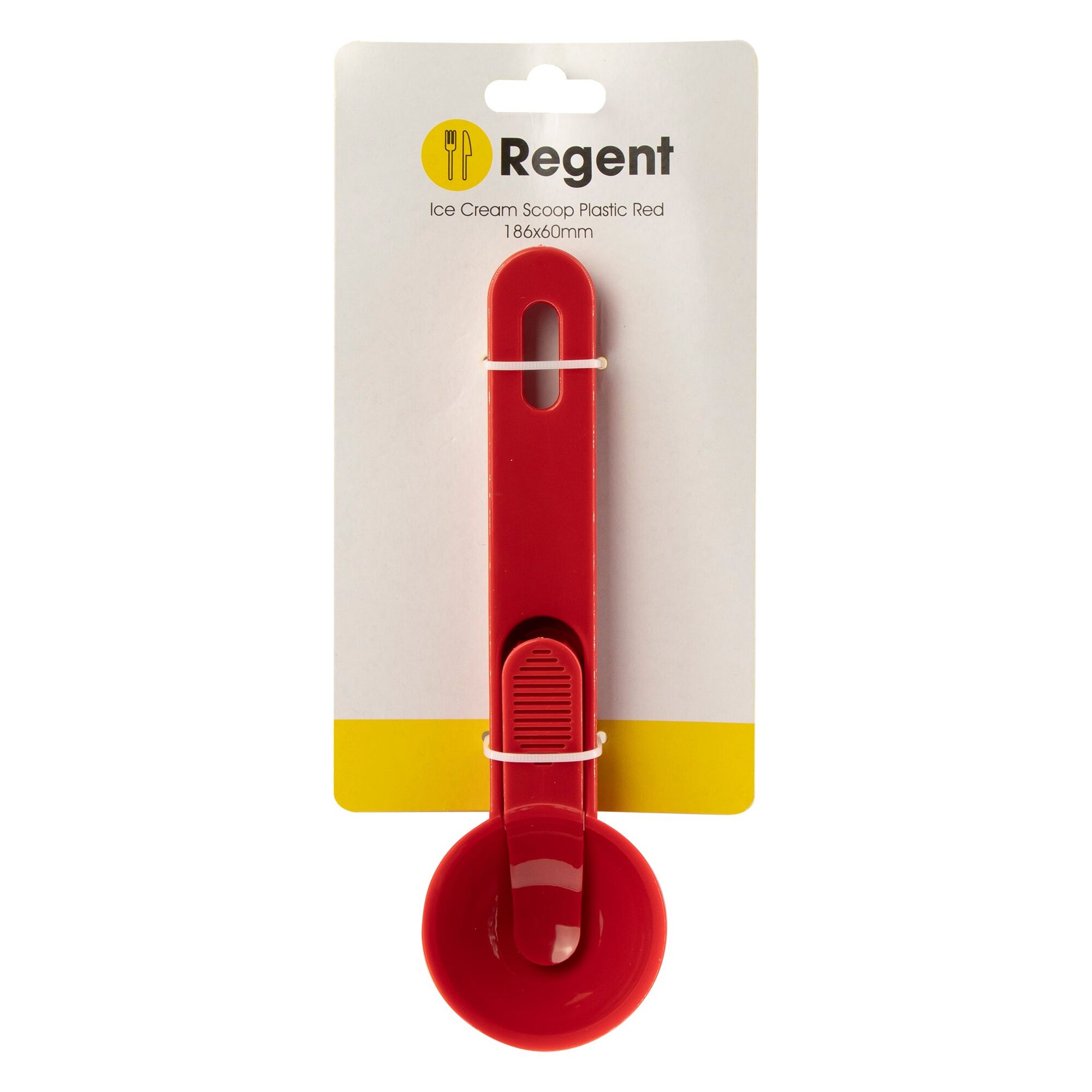 REGENT KITCHEN ICE CREAM SCOOP PLASTIC,  (186X60MM)