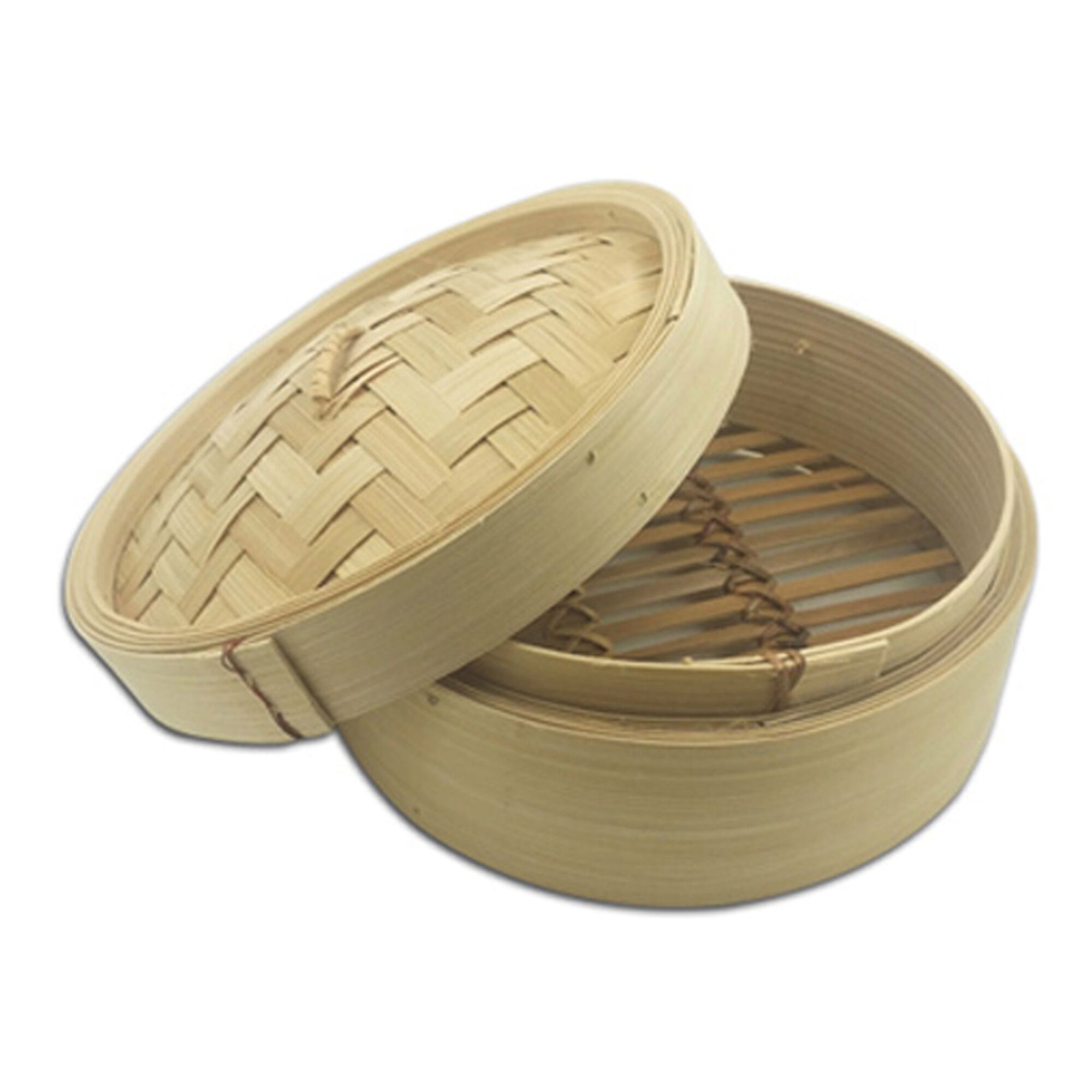 REGENT BAMBOO ORIENTAL STEAMER 1 TIER WITH LID, (240MM DIAX100MM)