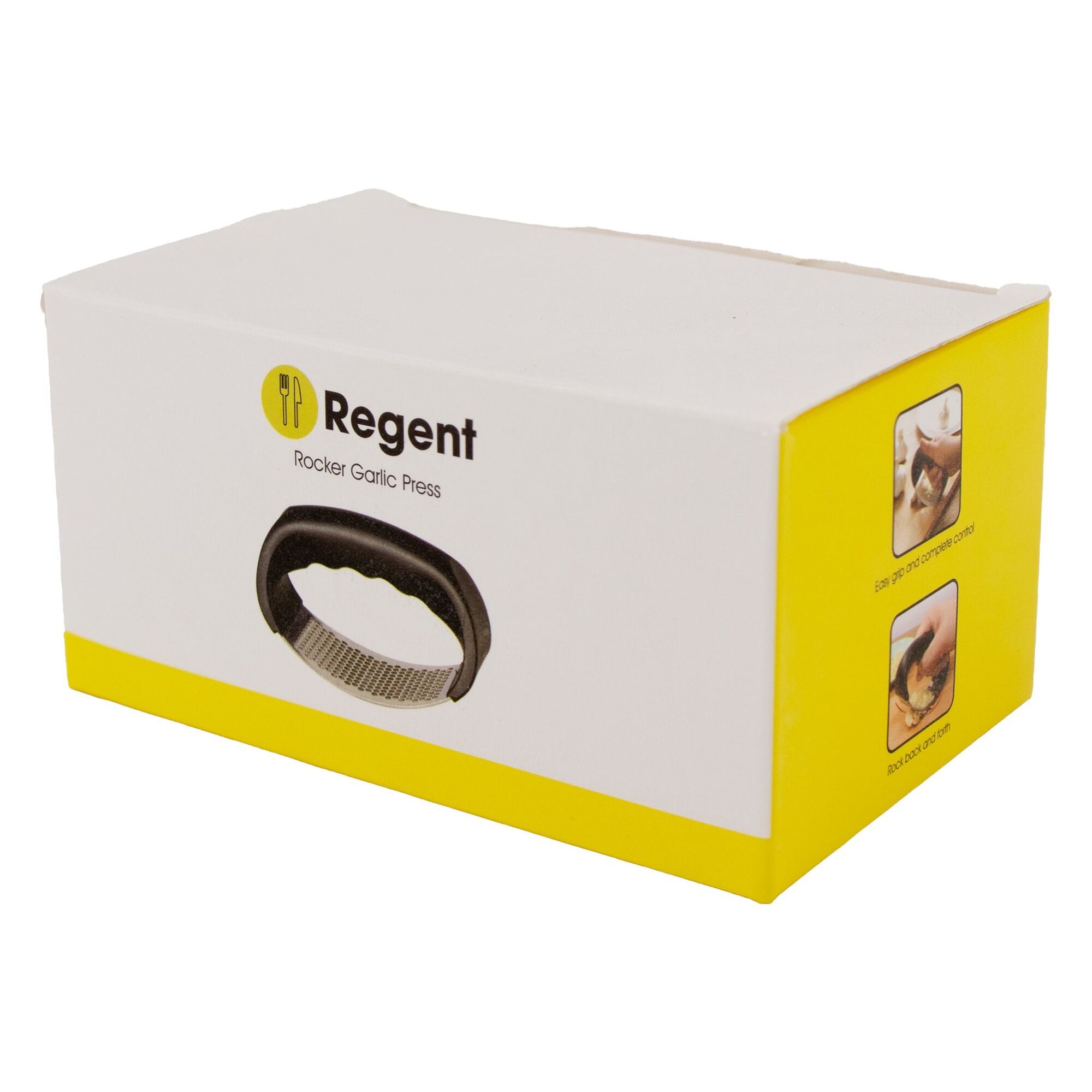 REGENT KITCHEN ROCKER GARLIC PRESS STAINLESS STEEL, 107X70MM