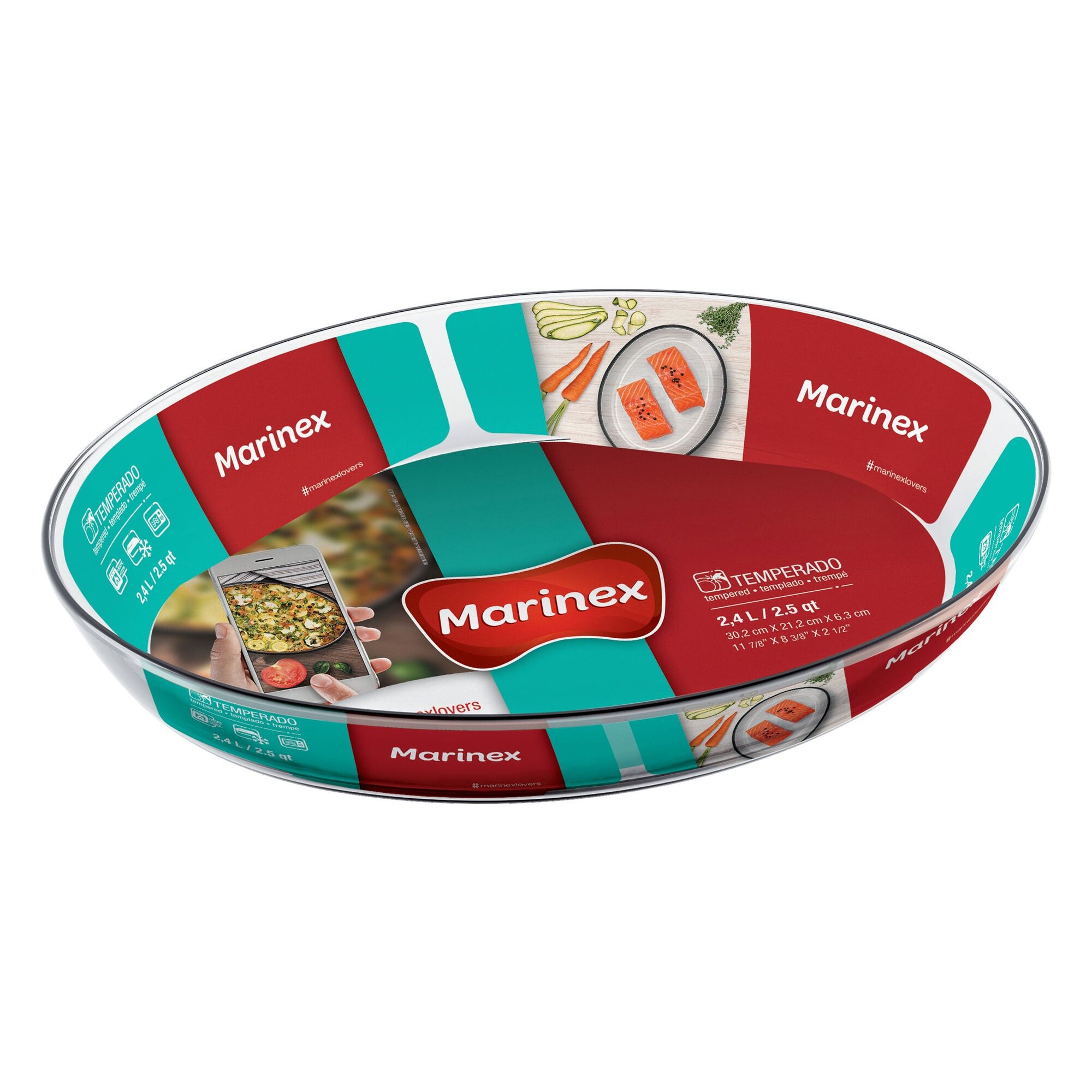 MARINEX OVAL BAKING DISH, 2.4LT