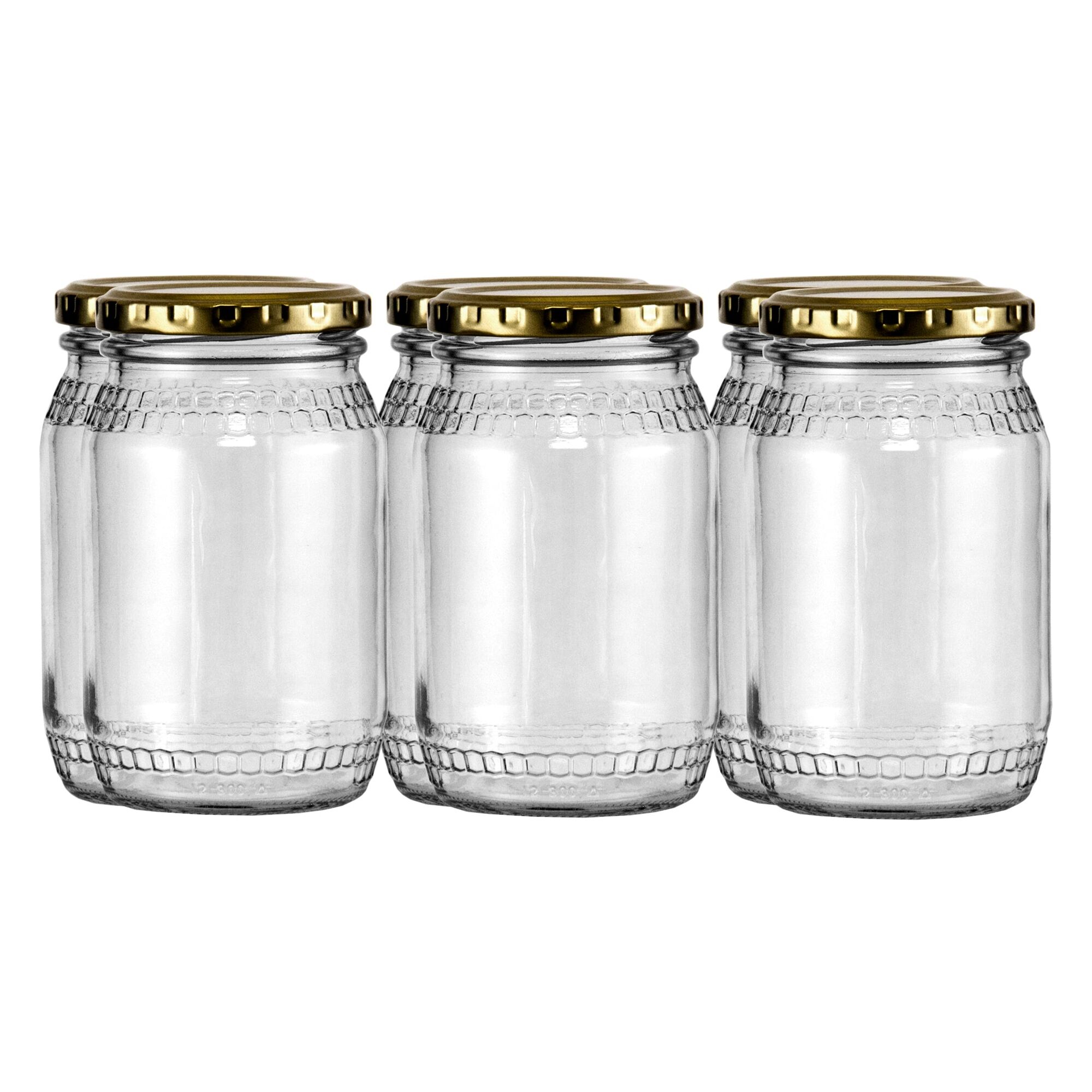 CONSOL HONEY JAR 6 PACK, 352ML (125X73MM DIA)