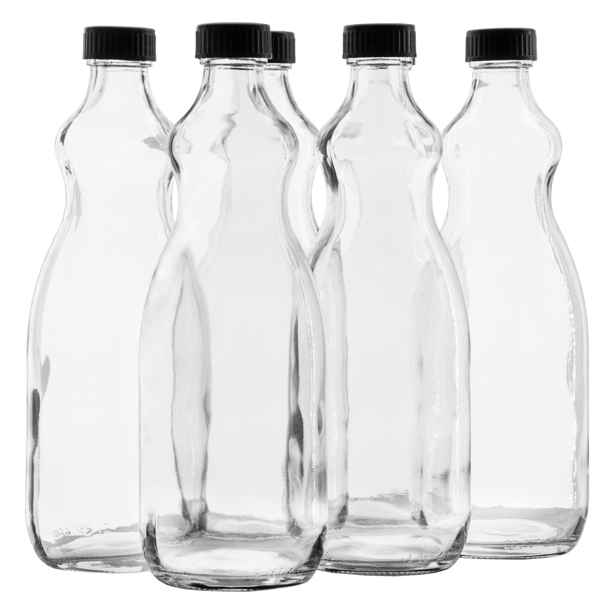 CONSOL UTILITY BOTTLE WITH BLACK LID 6 PACK, 750ML (246X85MM DIA)