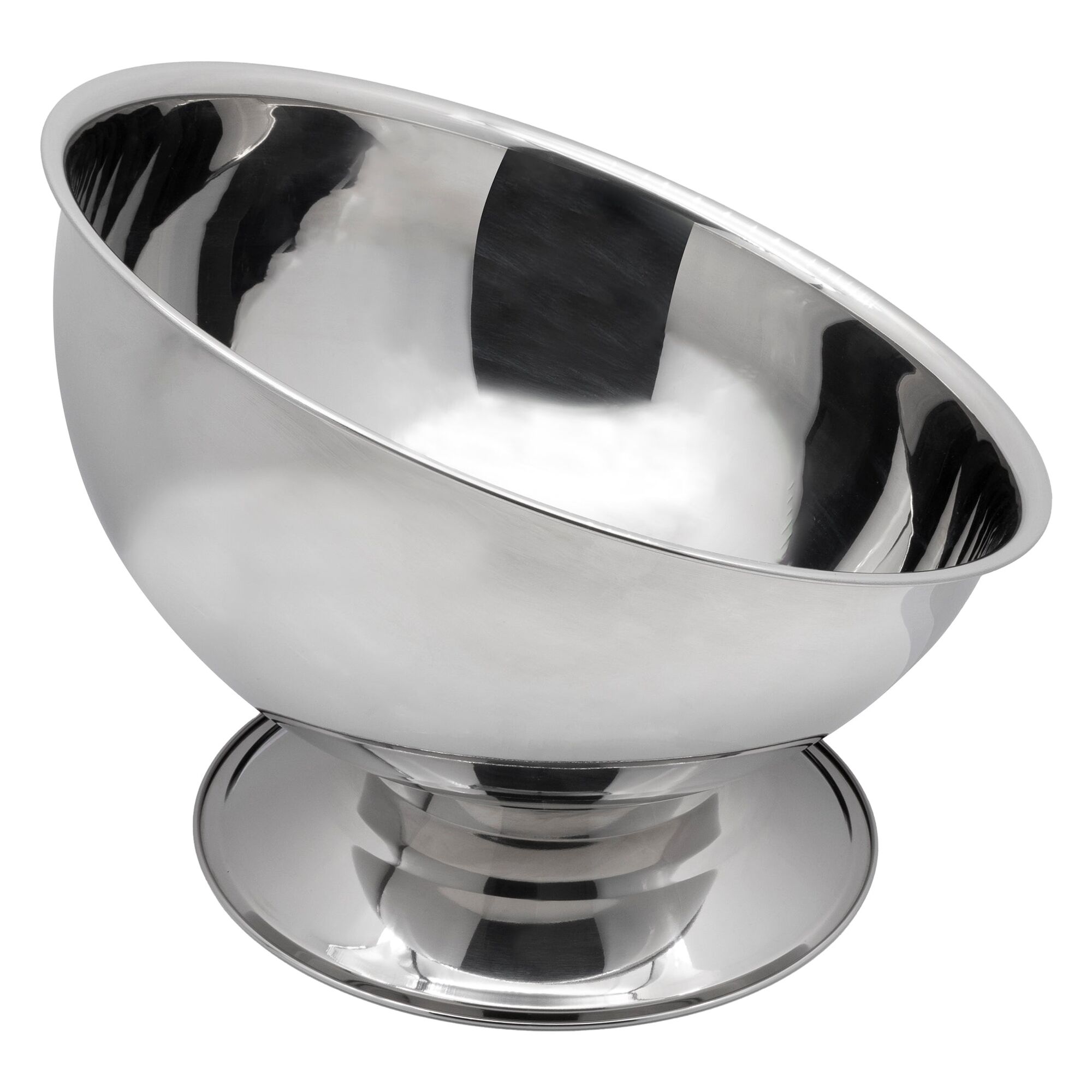 BAR BUTLER FOOTED ANGLED CHAMPAGNE BOWL STAINLESS STEEL, 9L
