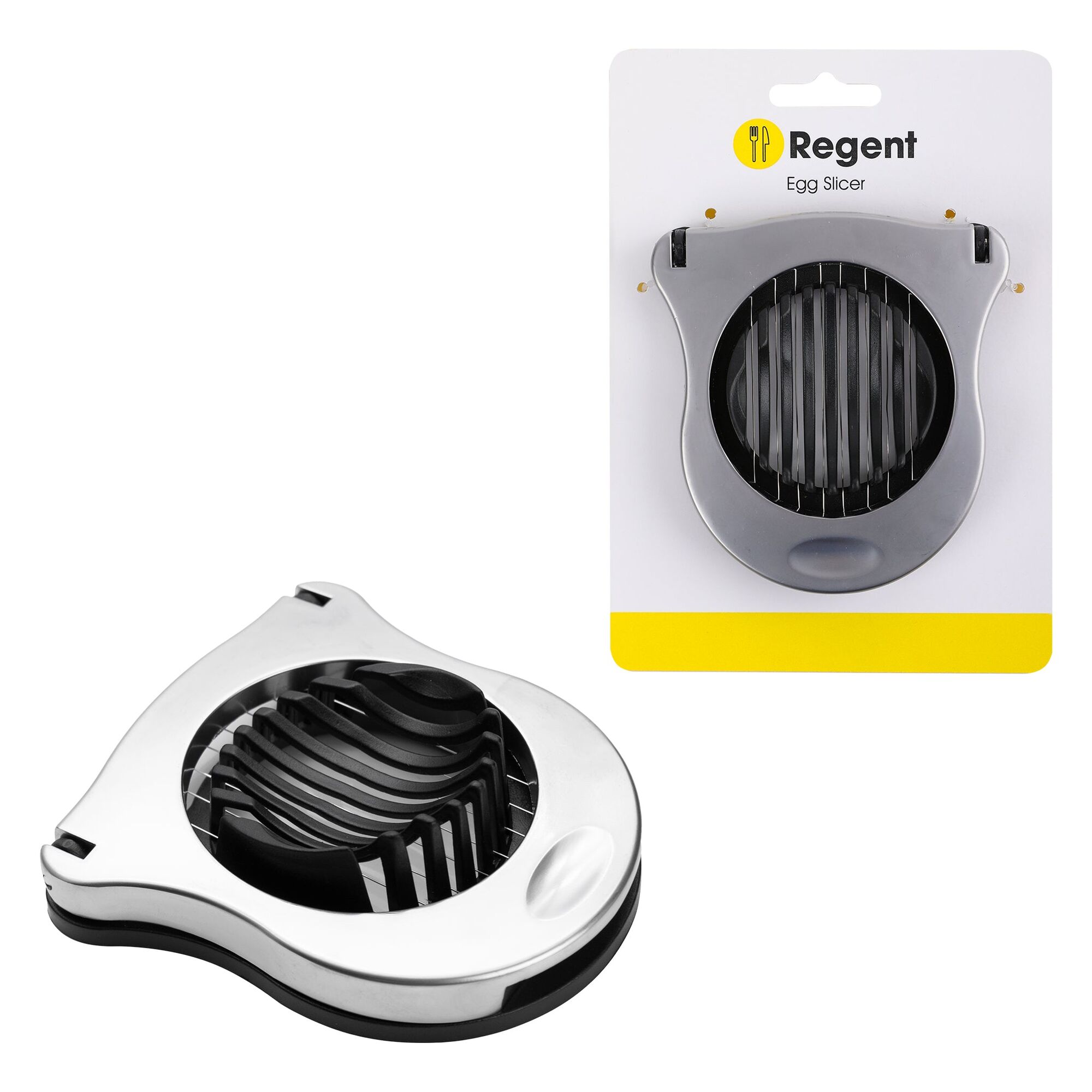 REGENT KITCHEN EGG SLICER ZINC ALLOY & PLASTIC, 105X95MM