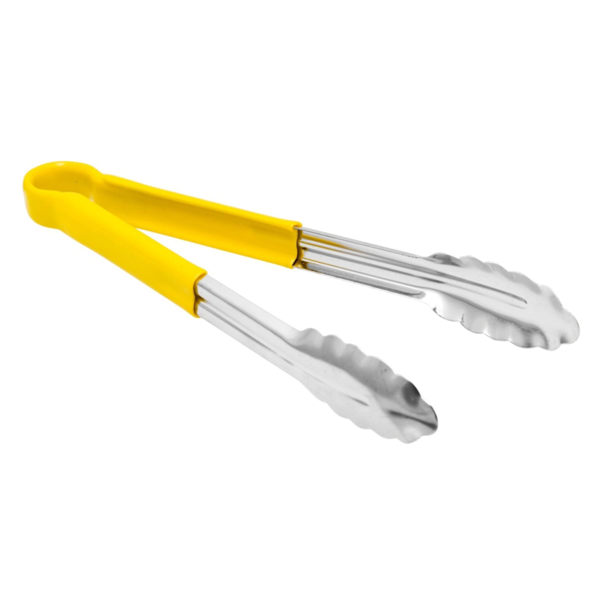 REGENT TONGS STAINLESS STEEL POLYCOATED YELLOW, (317X40X20MM)