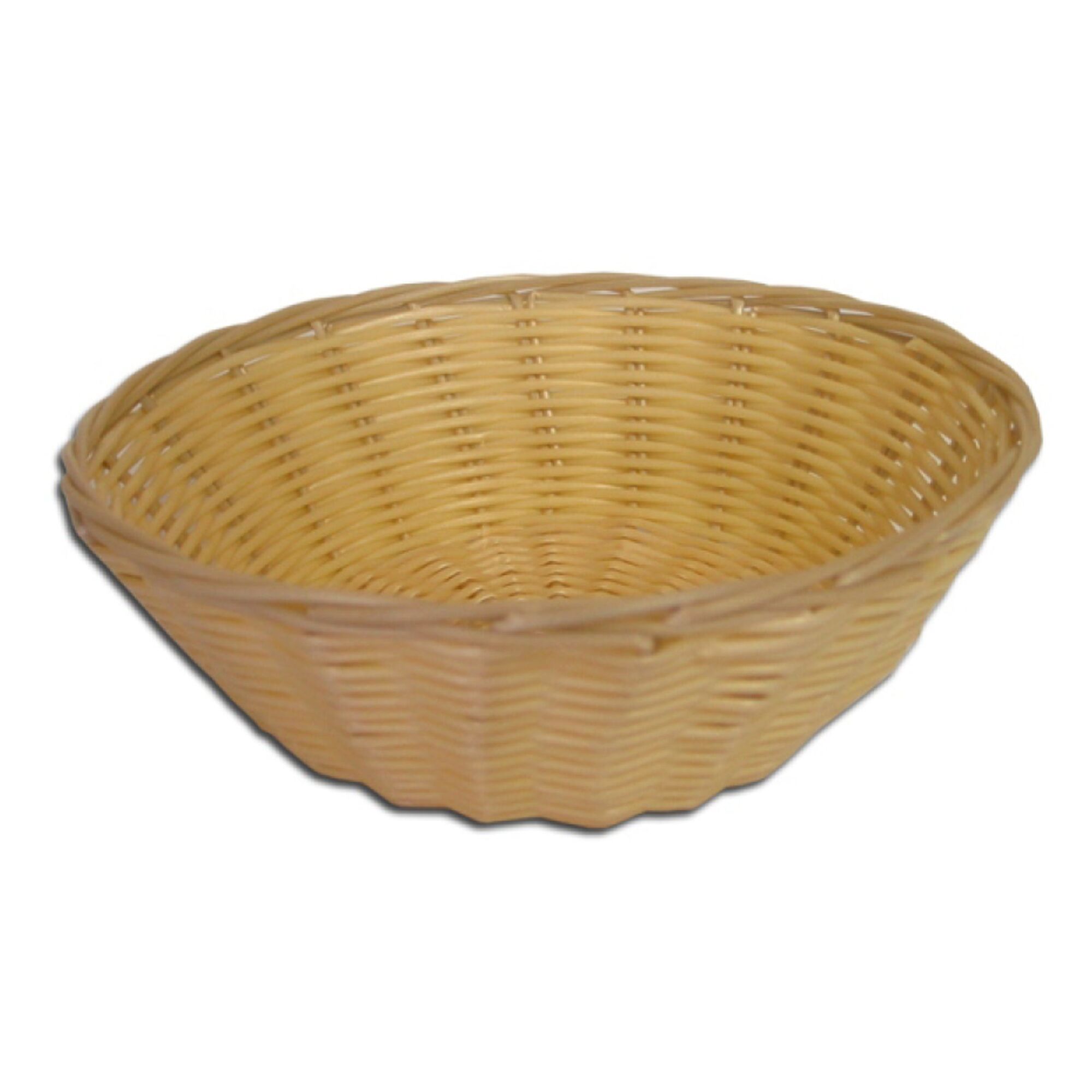 REGENT WOVEN BASKET ROUND HOLLOW CORD PP PLASTIC, (230MM DIAX55MM)