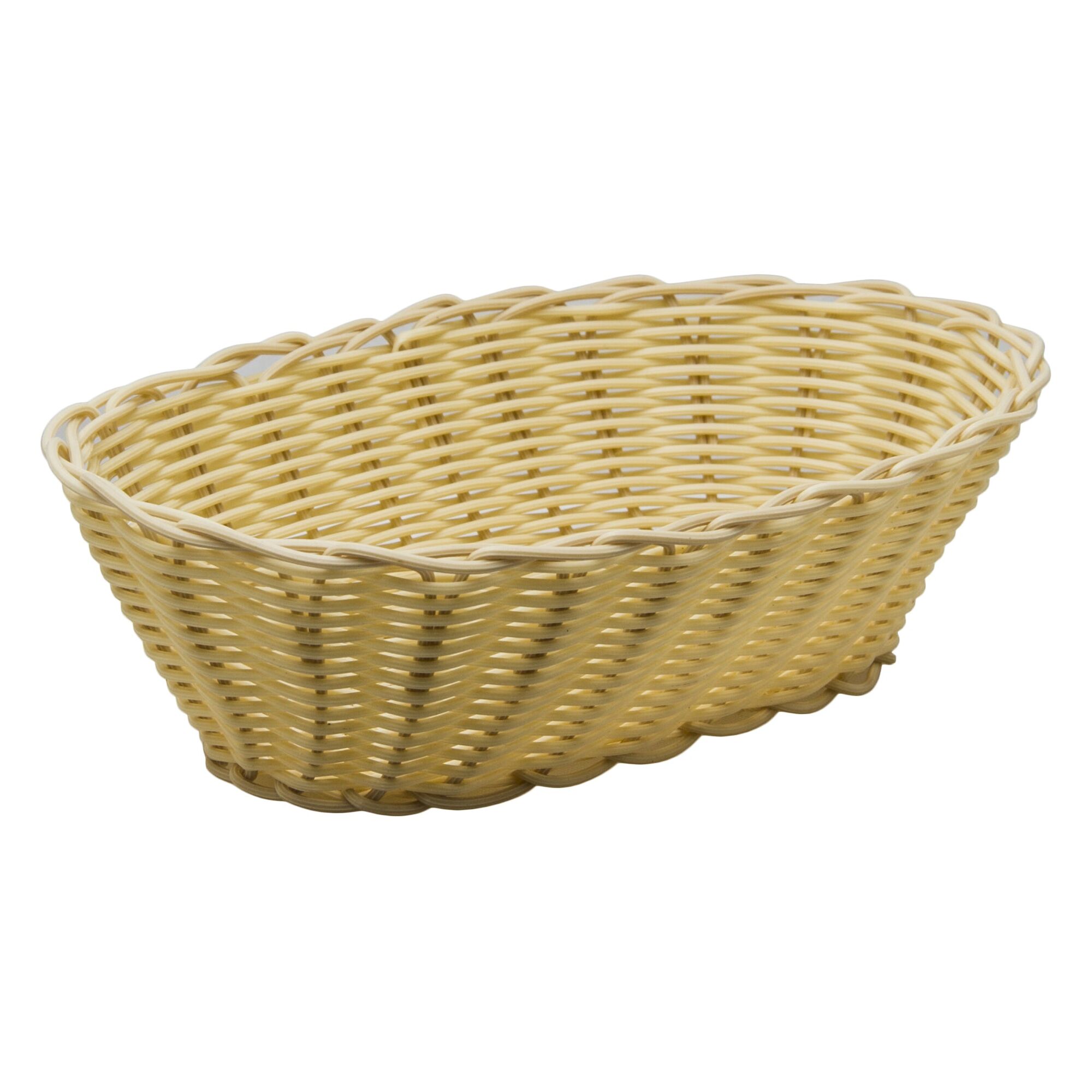 REGENT WOVEN BASKET OVAL HOLLOW CORD PP PLASTIC, (250X180X55MM)