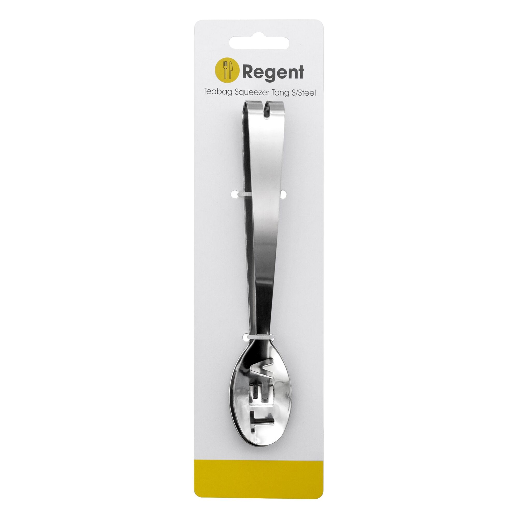 REGENT 'TEA' TEABAG SQUEEZER TONG STAINLESS STEEL, (170X28X20MM)