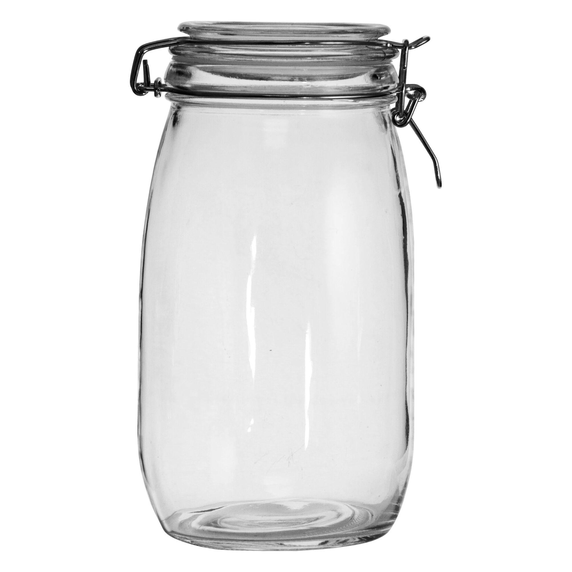REGENT HERMETIC GLASS CANISTER WITH CLIP SEAL GLASS LID, 1.45LT