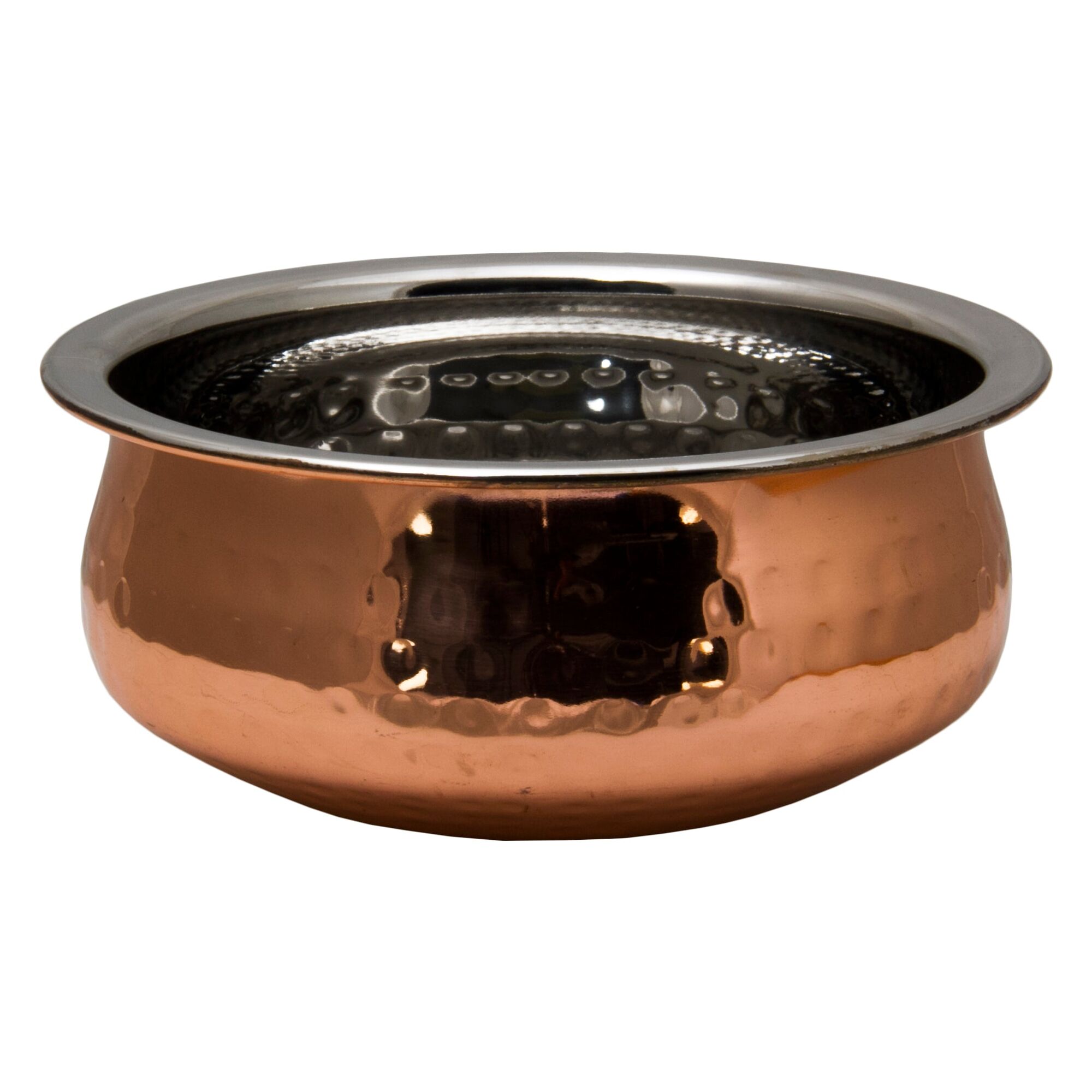 REGENT COOKWARE HANDI BOWL HAMMERED ST STEEL COPPER PLATED, 800ML - 155MM DIAX65MM