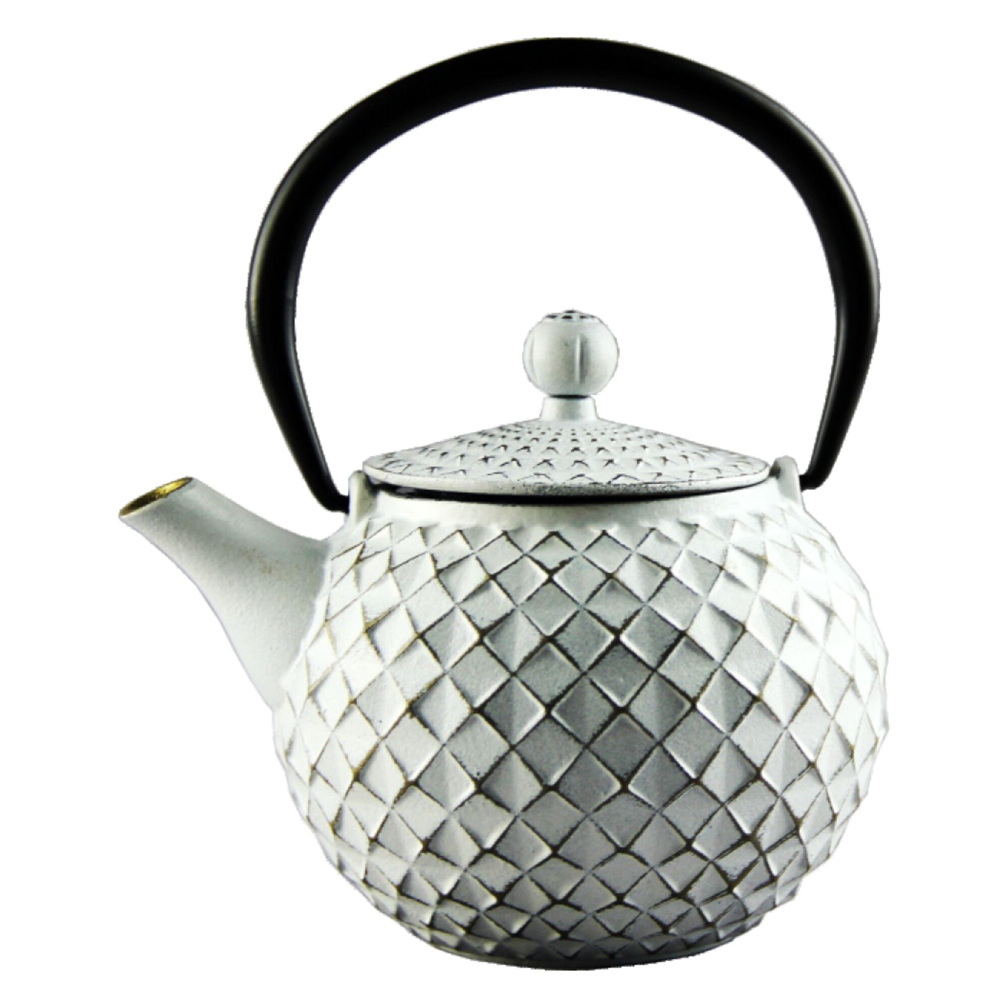 REGENT CAST IRON CHINESE TEAPOT WHITE, 500ML
