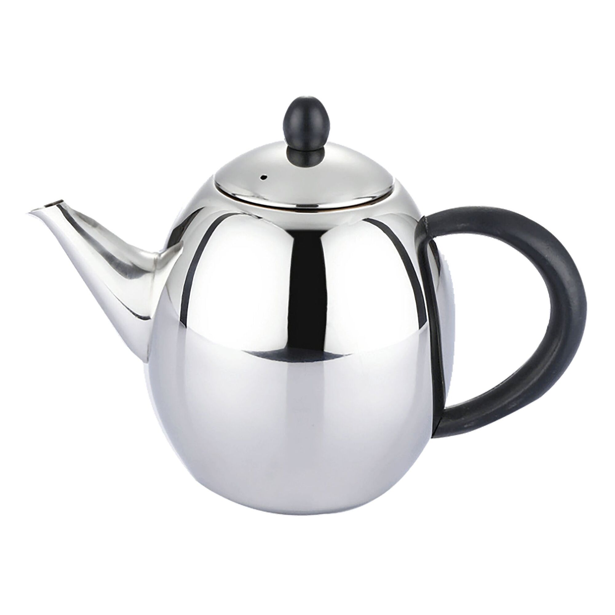 REGENT UJI TEAPOT ST STEEL WITH BLACK BAKELITE HANDLE & KNOB, 1L