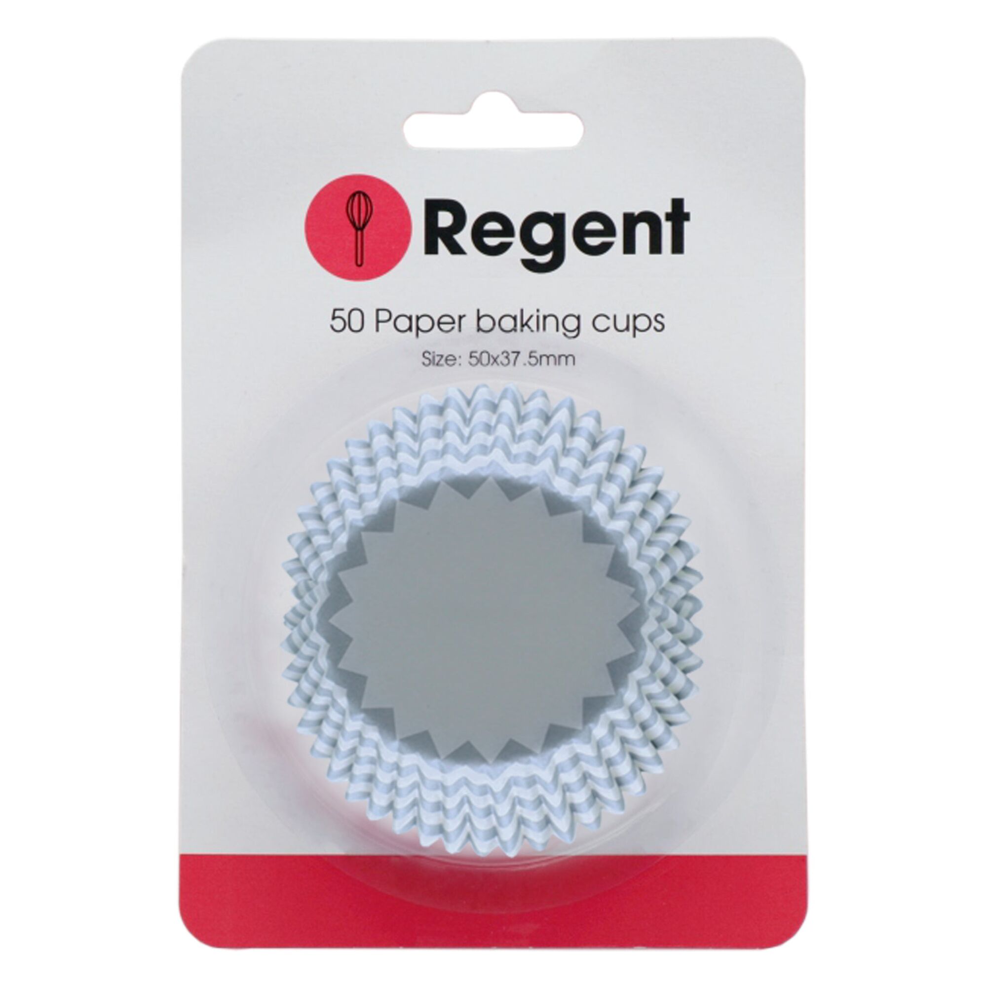 REGENT CAKE CUPS CHEVRON DOVE GREY 50PK, 50X37.5MM