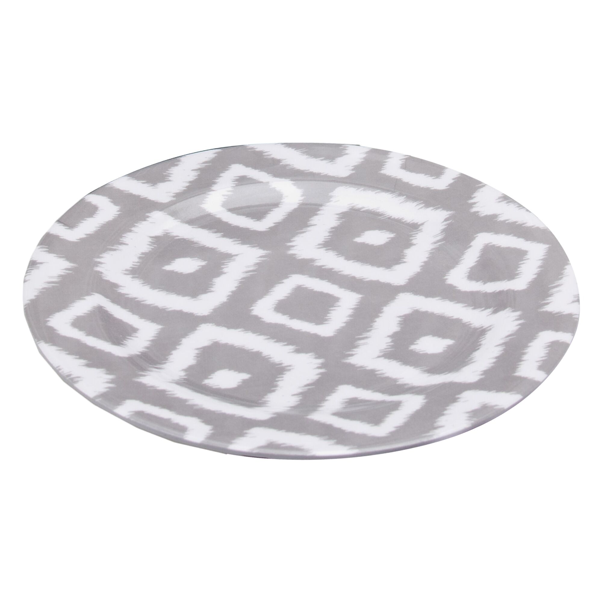 MELAMINE SIDE PLATE GREY WILD, 202MM DIA