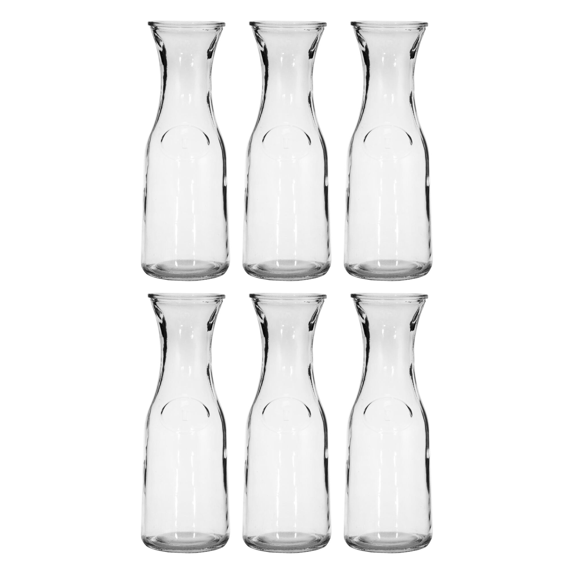 REGENT GLASS CARAFE 6 PACK, 1L
