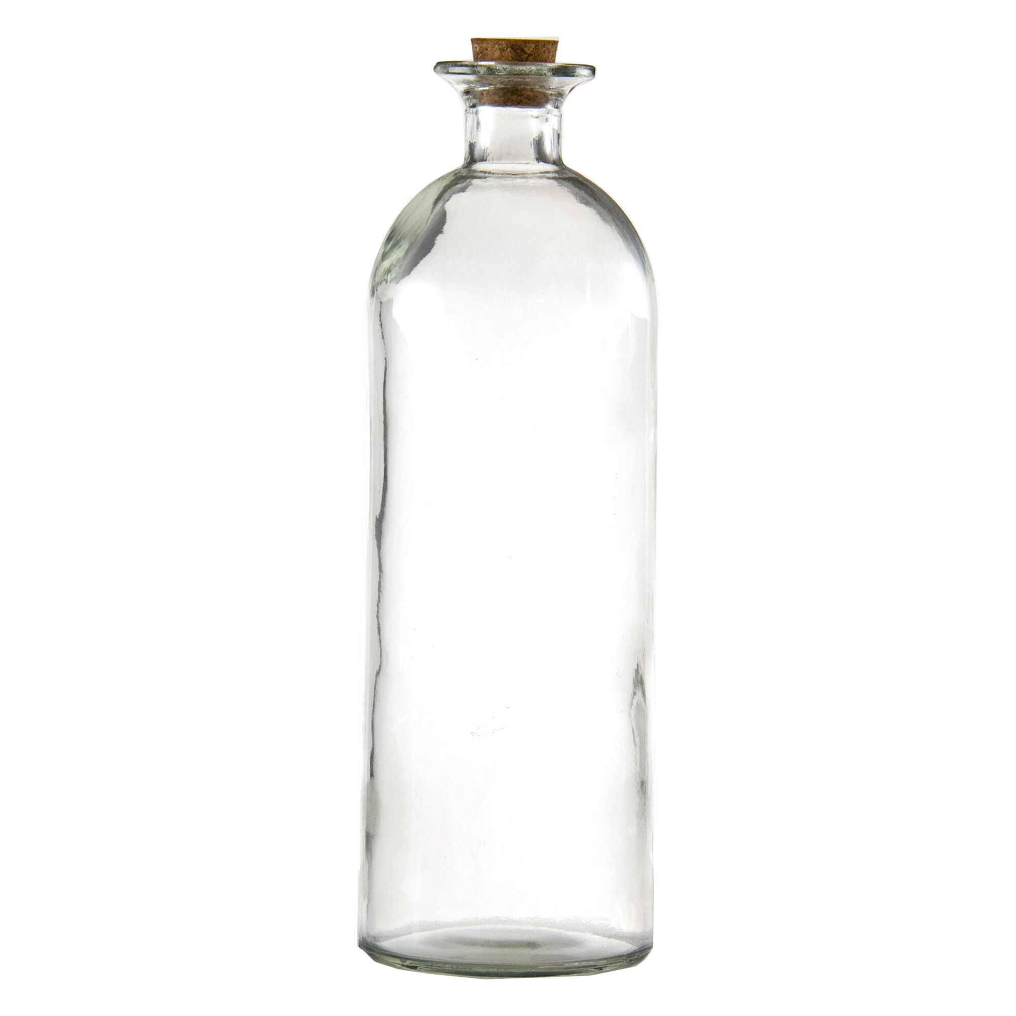REGENT GLASS BOTTLE WITH CORK LID, 1.1LT