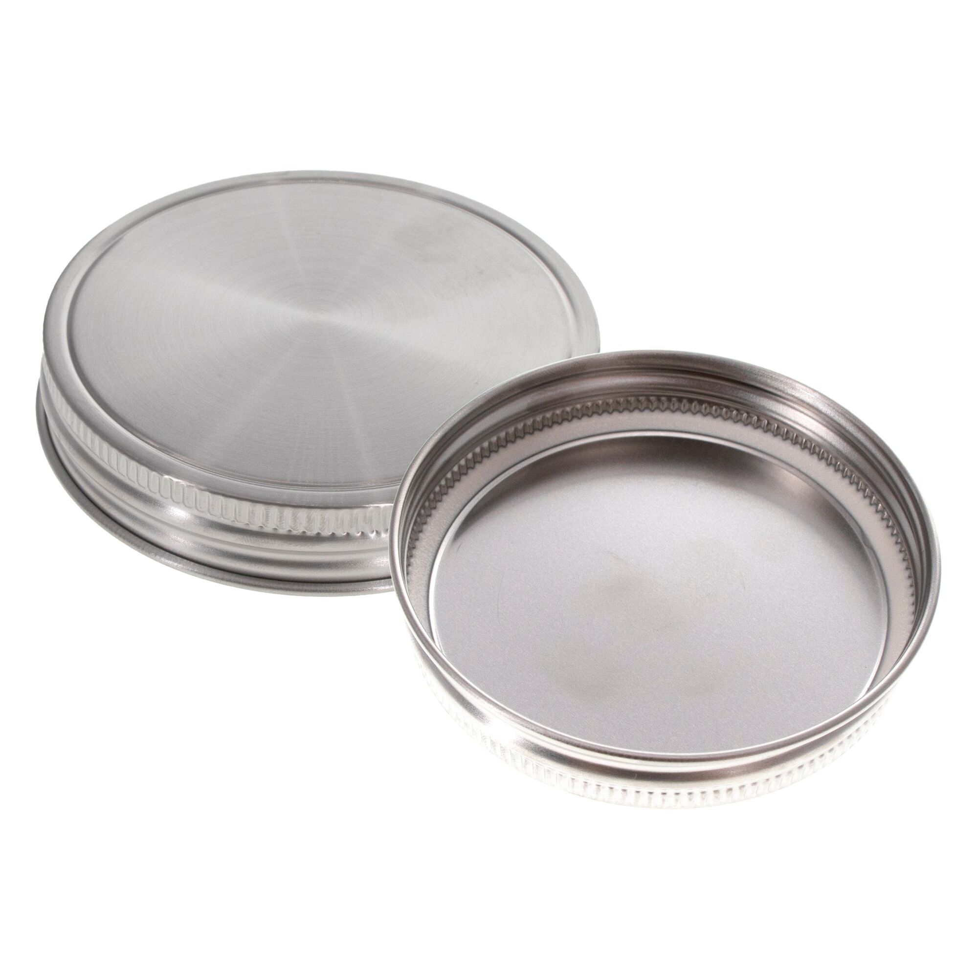 REGENT JAR LIDS STAINLESS STEEL 2 PACK, (90MM DIA)