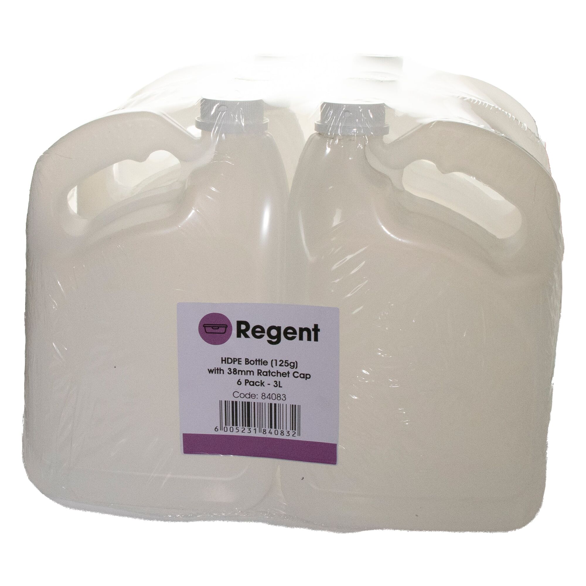 REGENT EMPTY BOTTLE WITH RATCHET LID 6PK, 3L