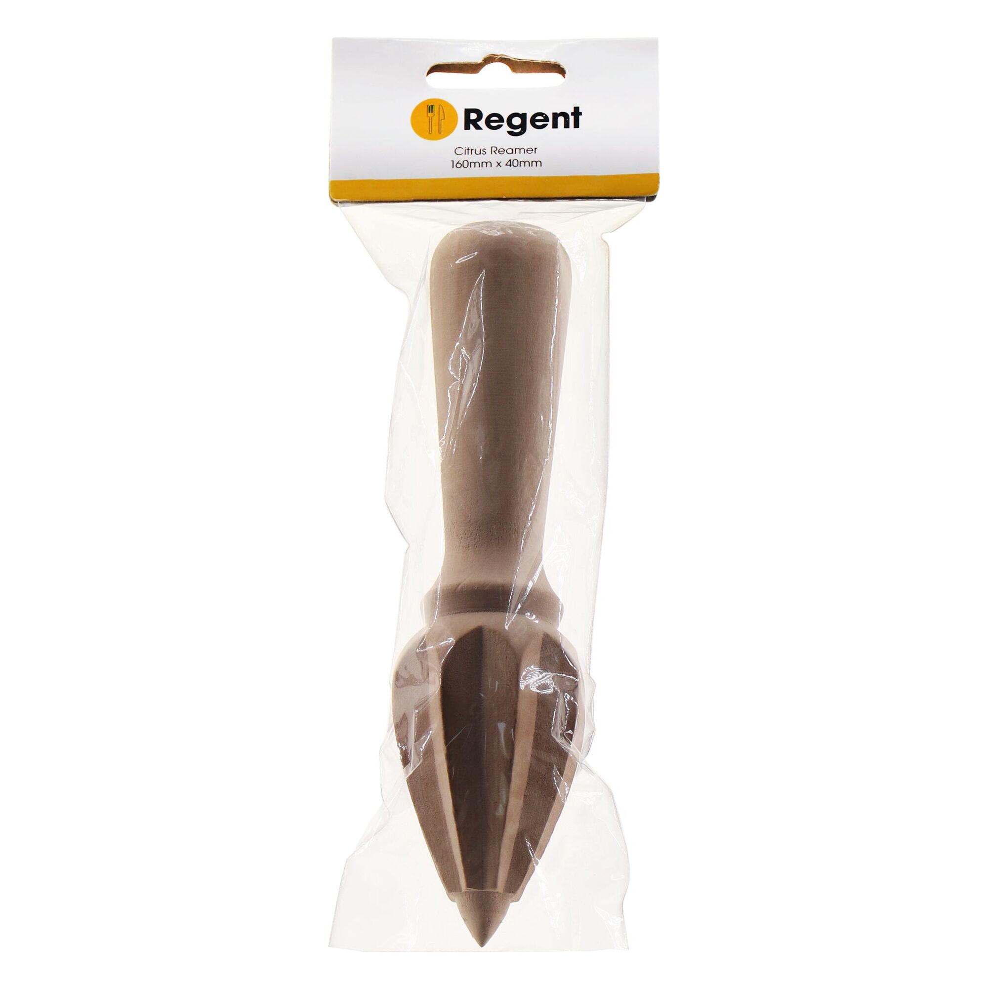REGENT KITCHEN WOODEN CITRUS REAMER, 160X40MM DIA