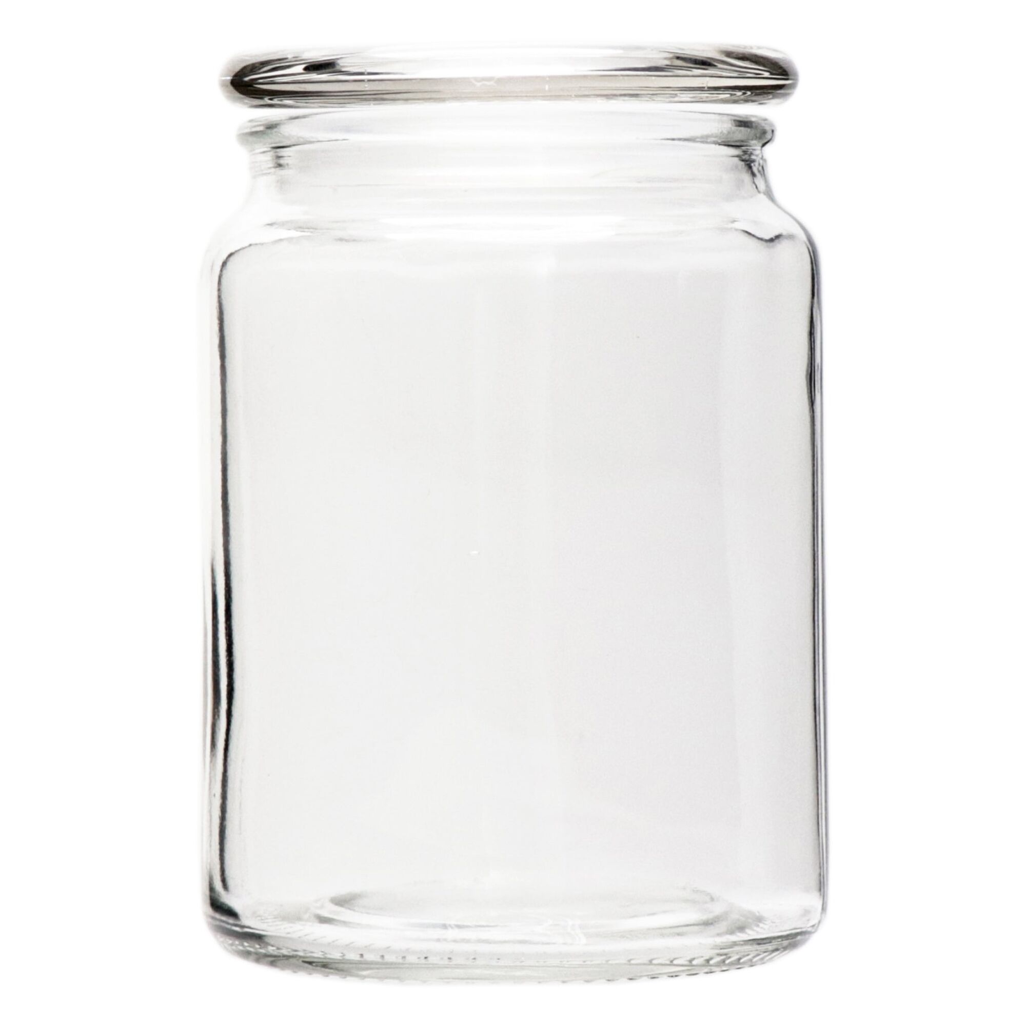 REGENT GLASS ROUND JAR WITH GLASS LID, 800ML