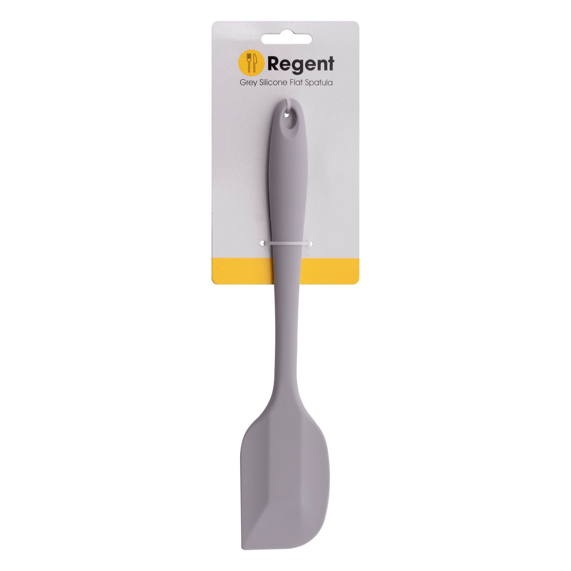 REGENT KITCHEN GREY SILICONE FLAT SPATULA, 270MM