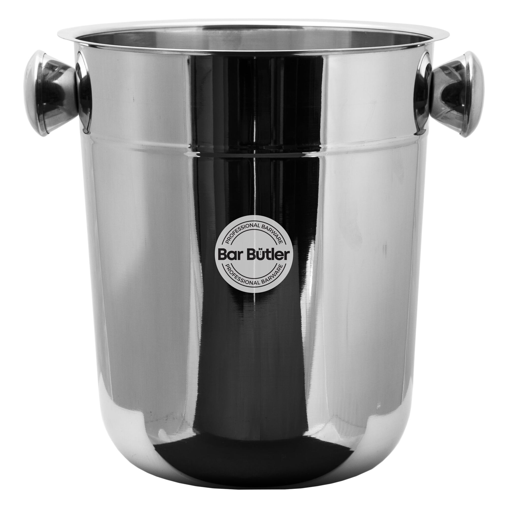 BAR BUTLER CHAMPAGNE ICE BUCKET WITH KNOB HANDLES STAINLESS STEEL, 8LT