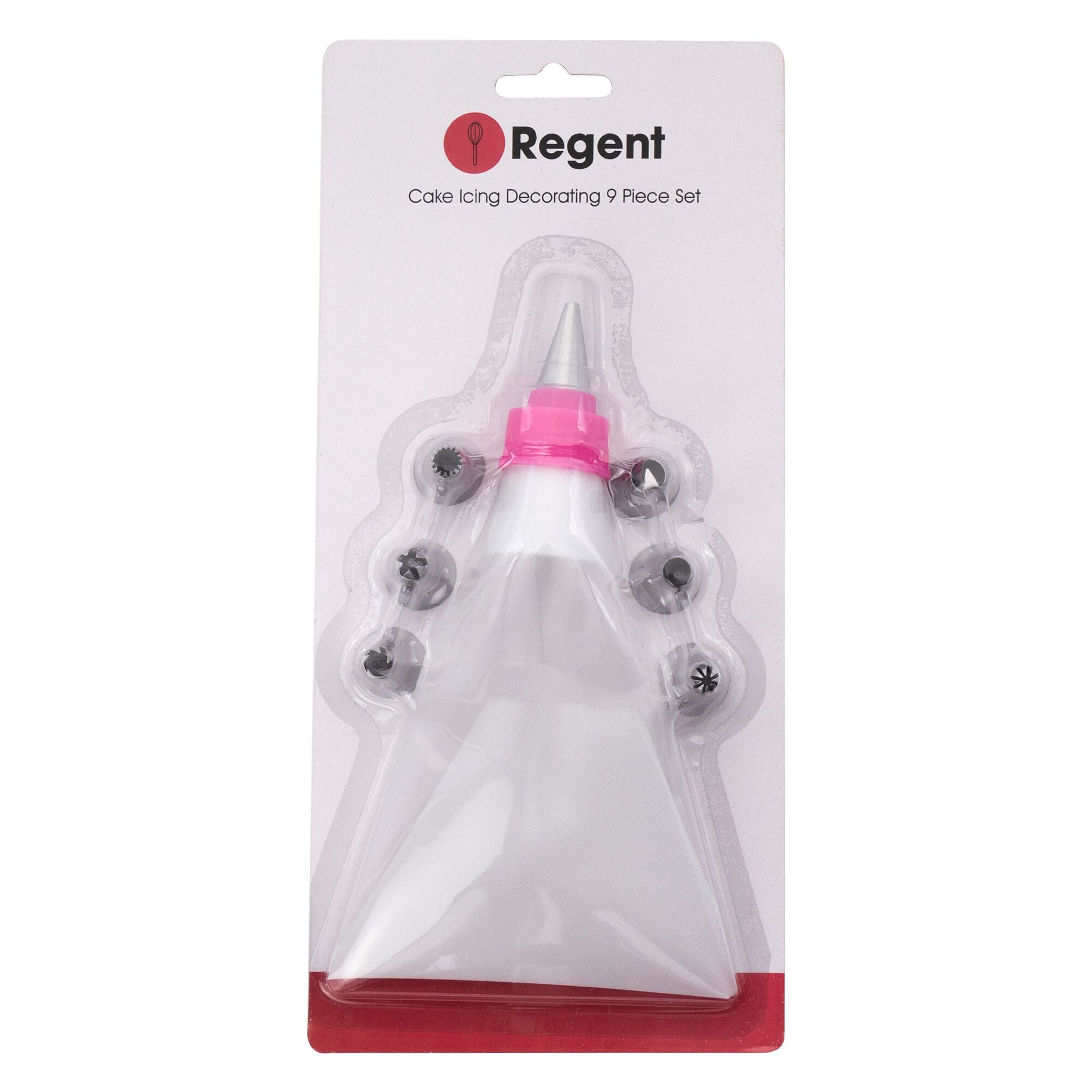 REGENT BAKEWARE CAKE ICING DECORATOR 9PCS SET