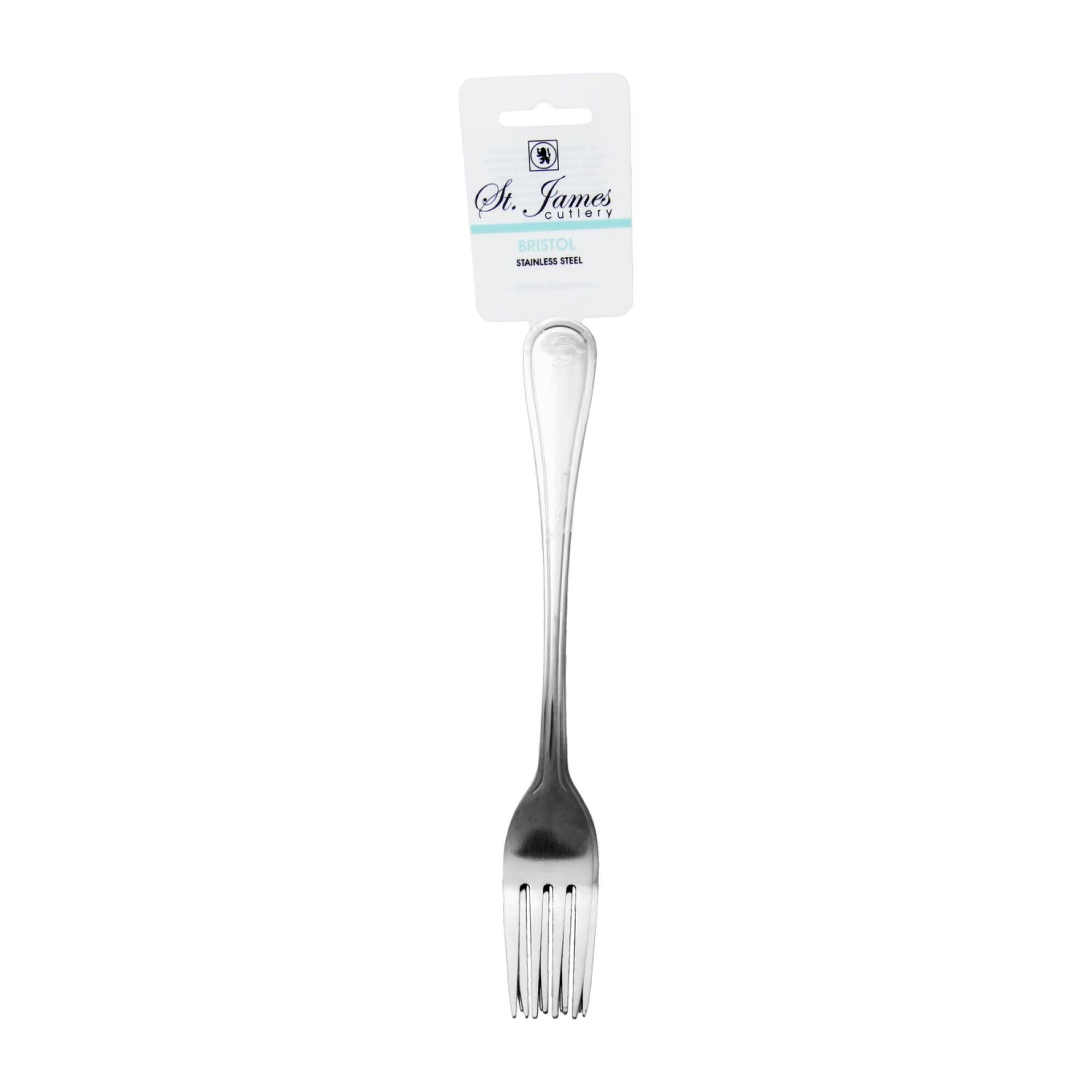 ST. JAMES CUTLERY BRISTOL (880) TABLE FORK 4PK HANG CARD
