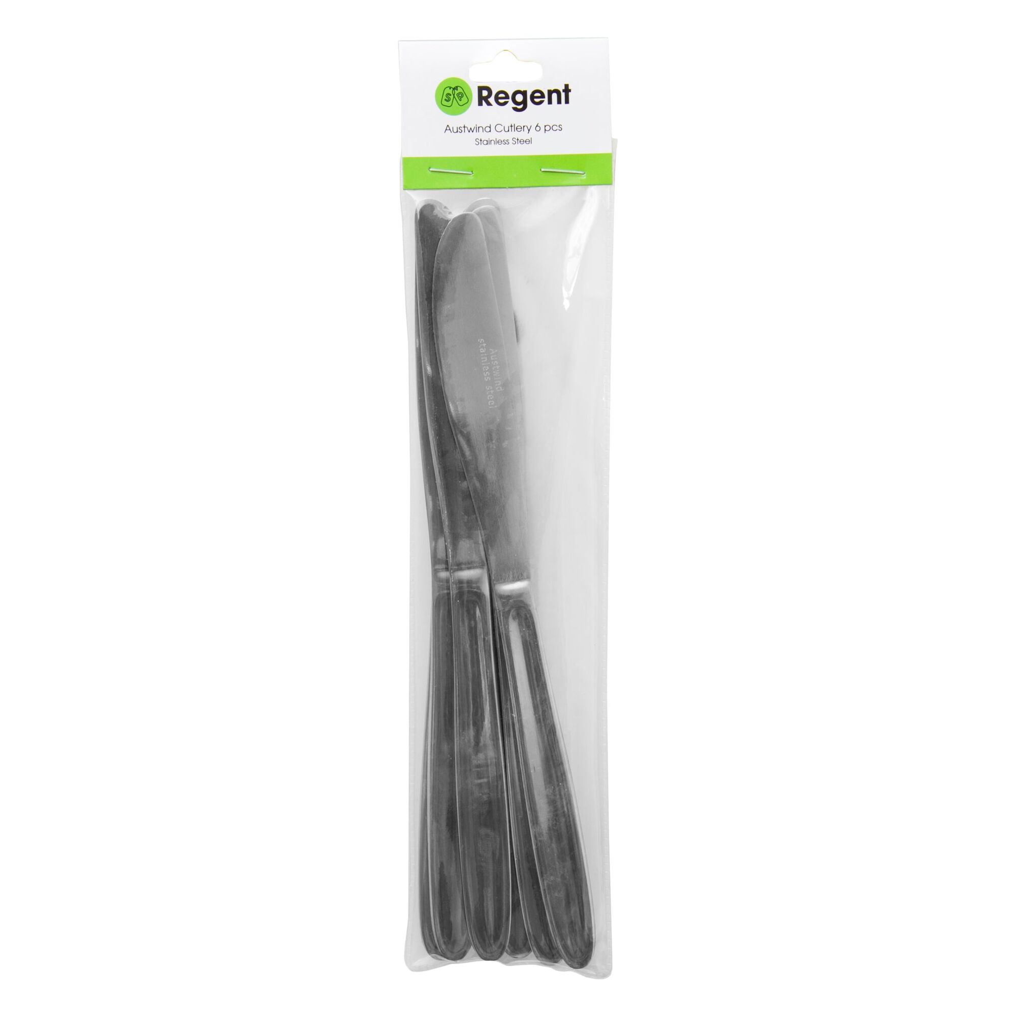 REGENT CUTLERY AUSTWIND (ELOFF) TABLE KNIFE ST STEEL 6PK