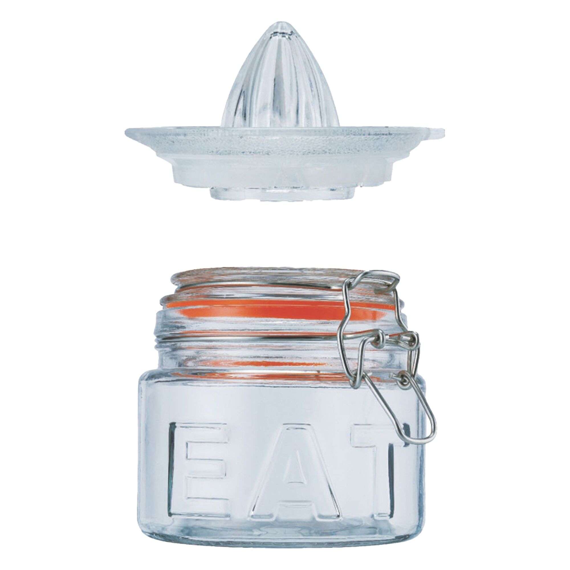 REGENT GLASS CITRUS JUICER & STORAGE JAR 2PCS SET, 500ML